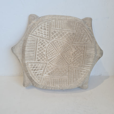 Indian Carved chapati plate 242302 -6