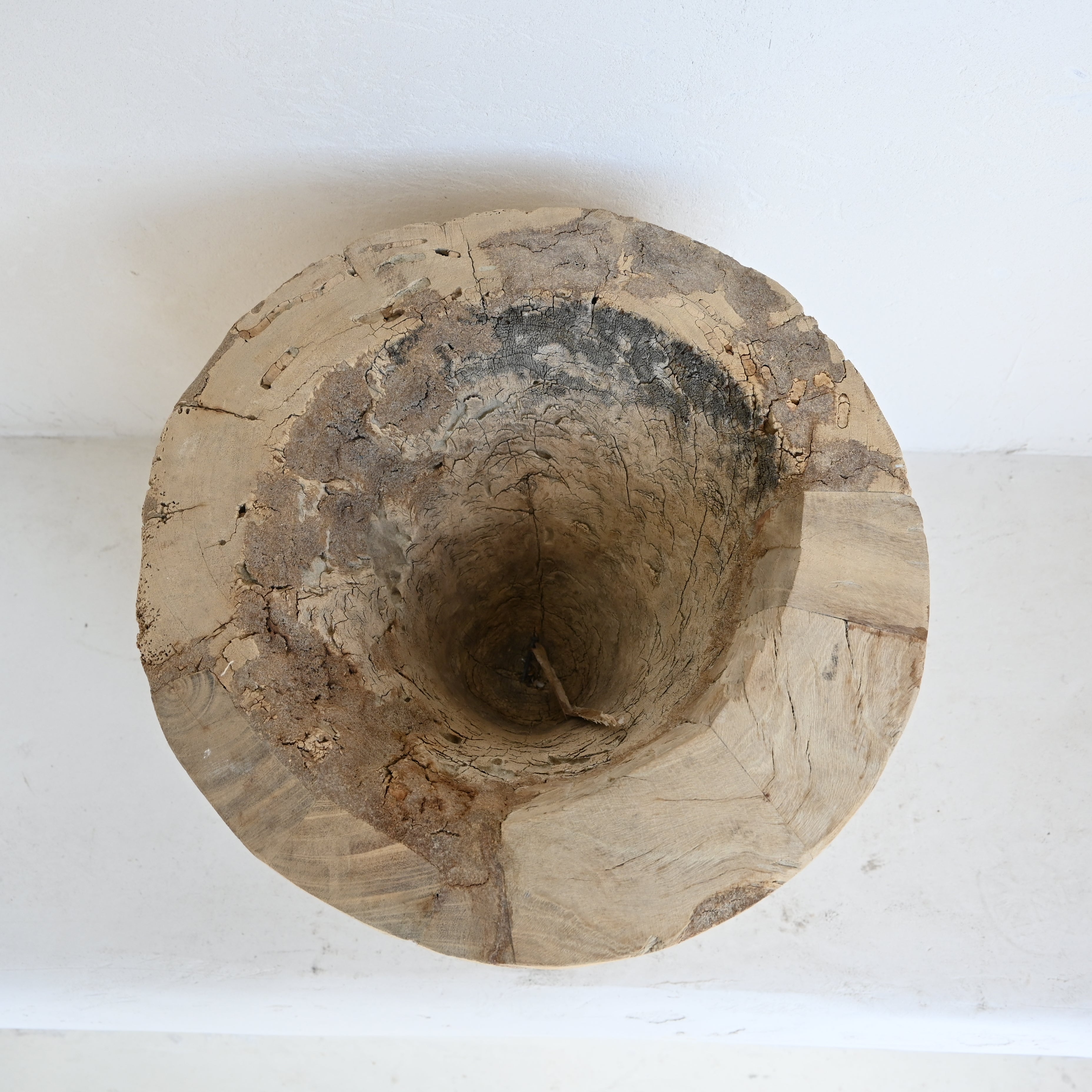 Indian Vintage large Ukhali  Pot 7