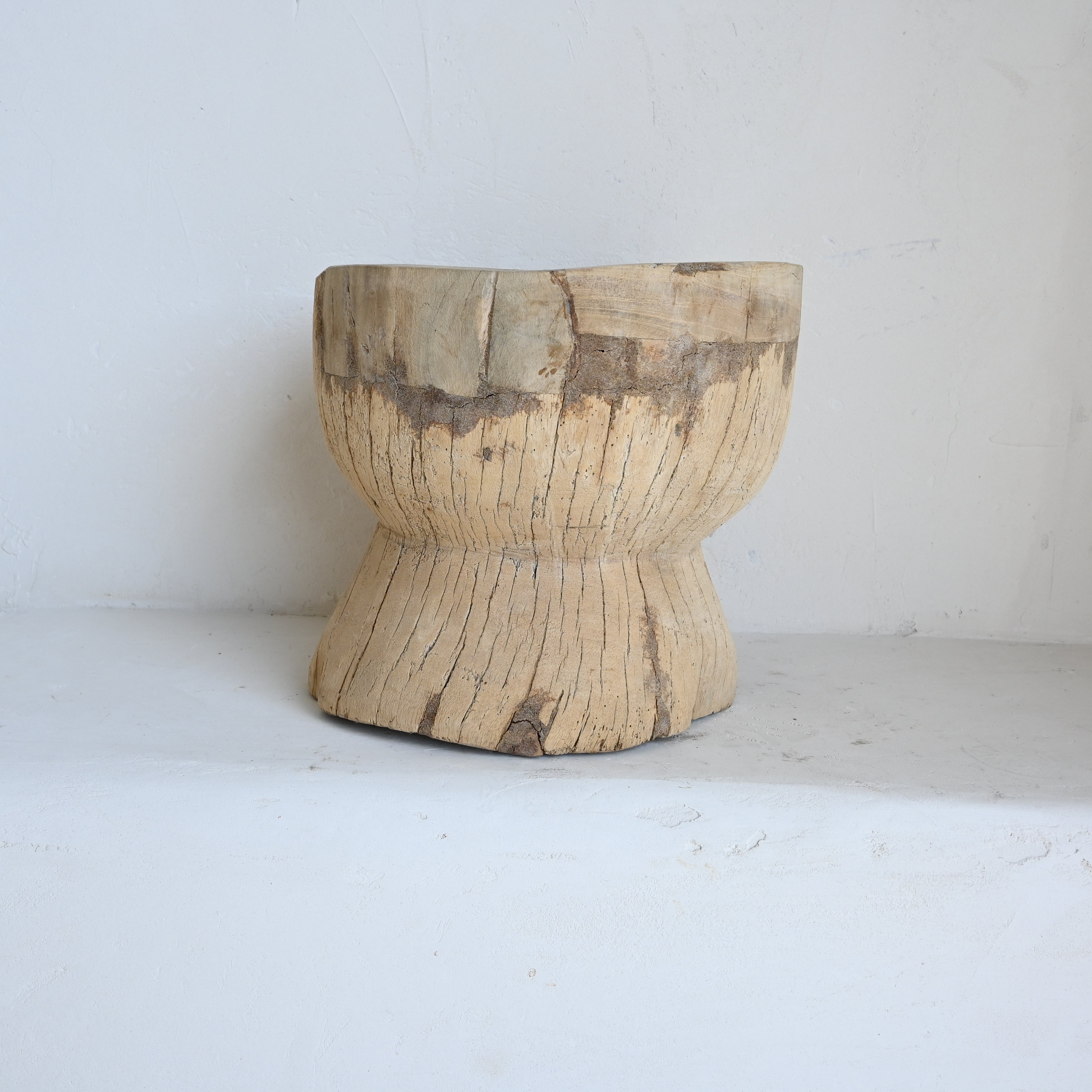 Indian Vintage large Ukhali  Pot 7