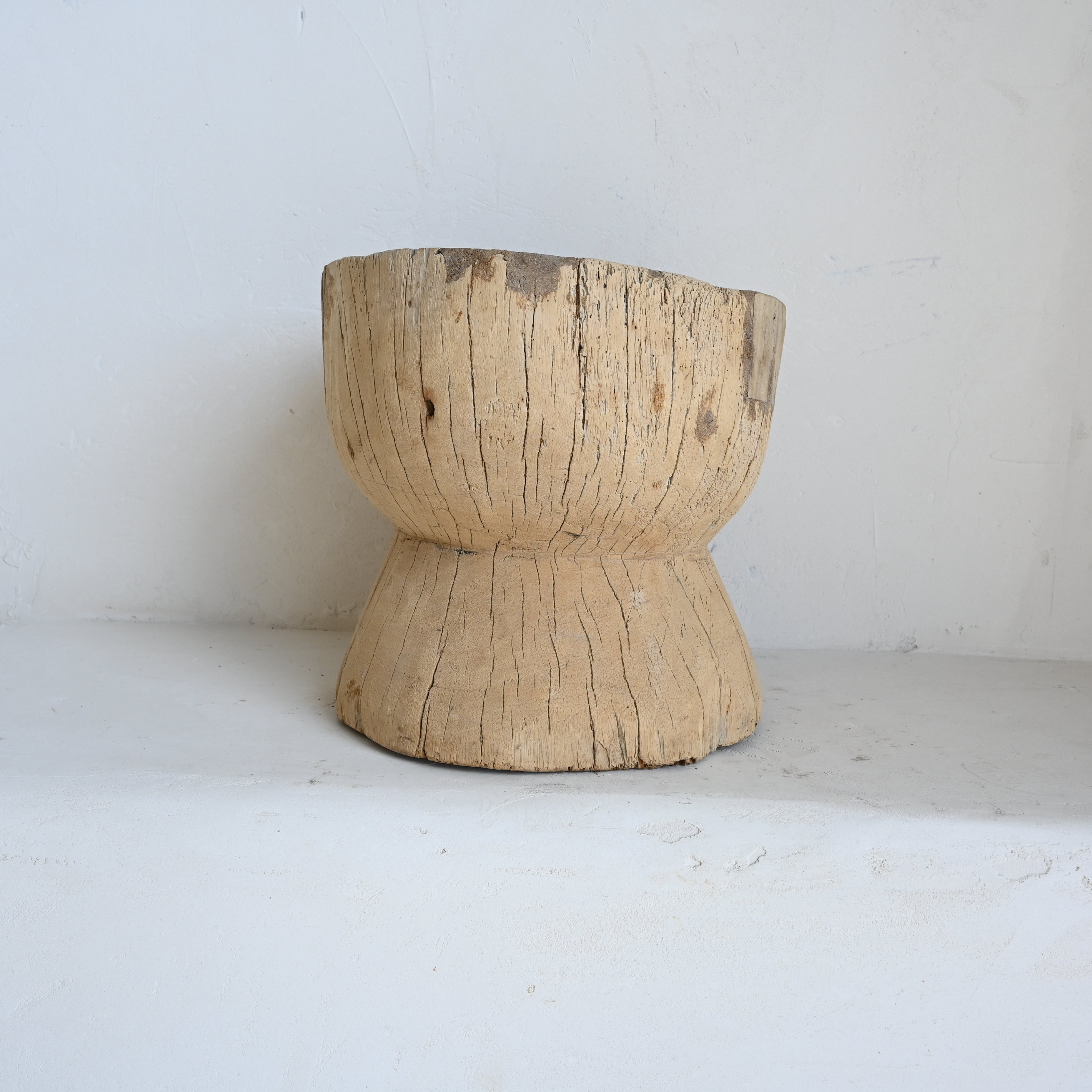 Indian Vintage large Ukhali  Pot 7