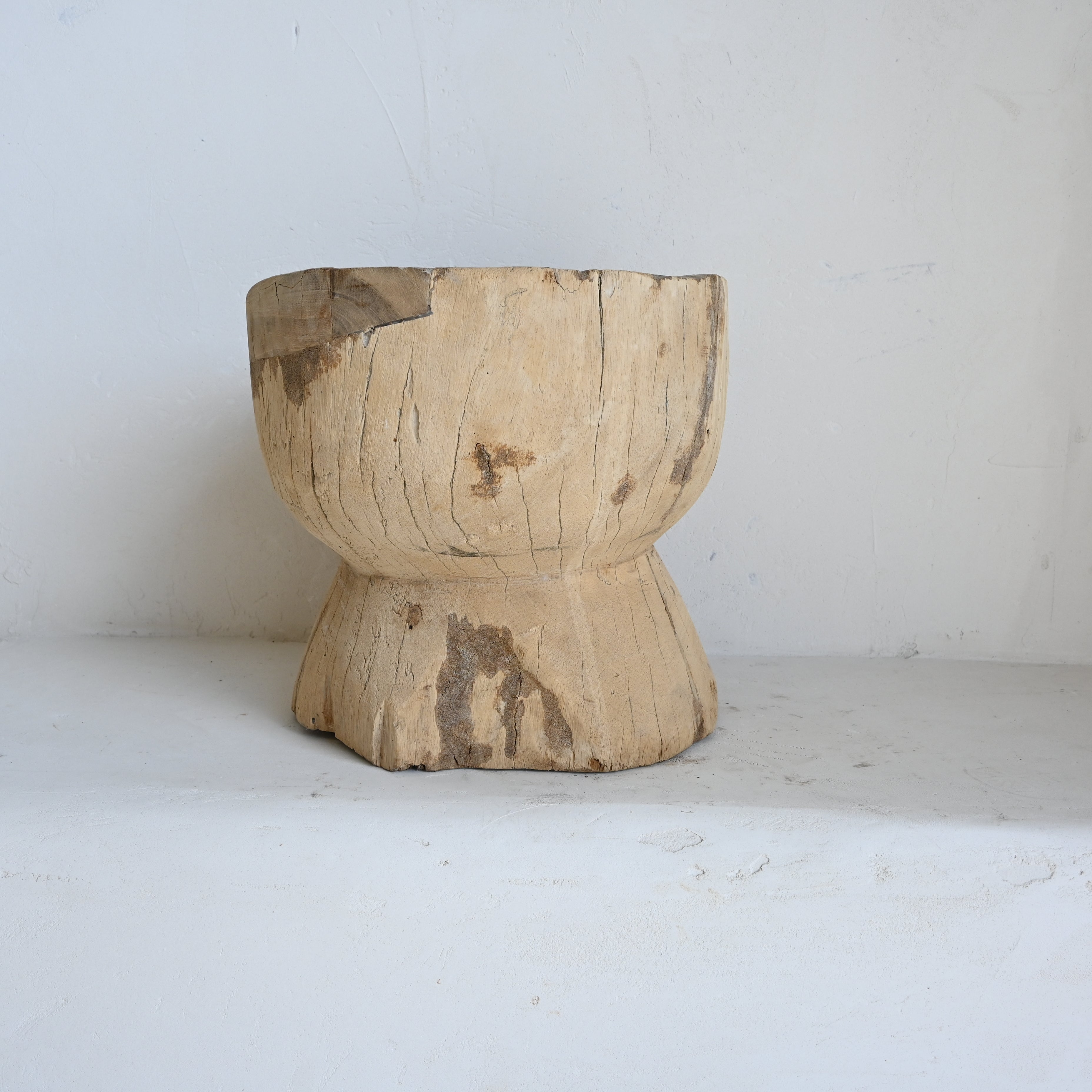 Indian Vintage large Ukhali  Pot 7