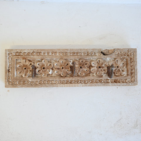 Carved Indian Triple Hook 177673-8