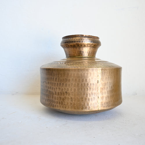 Vintage Indian Brass Pot 284767