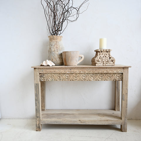 Presale Reclaimed Timber Round Side Table 291473