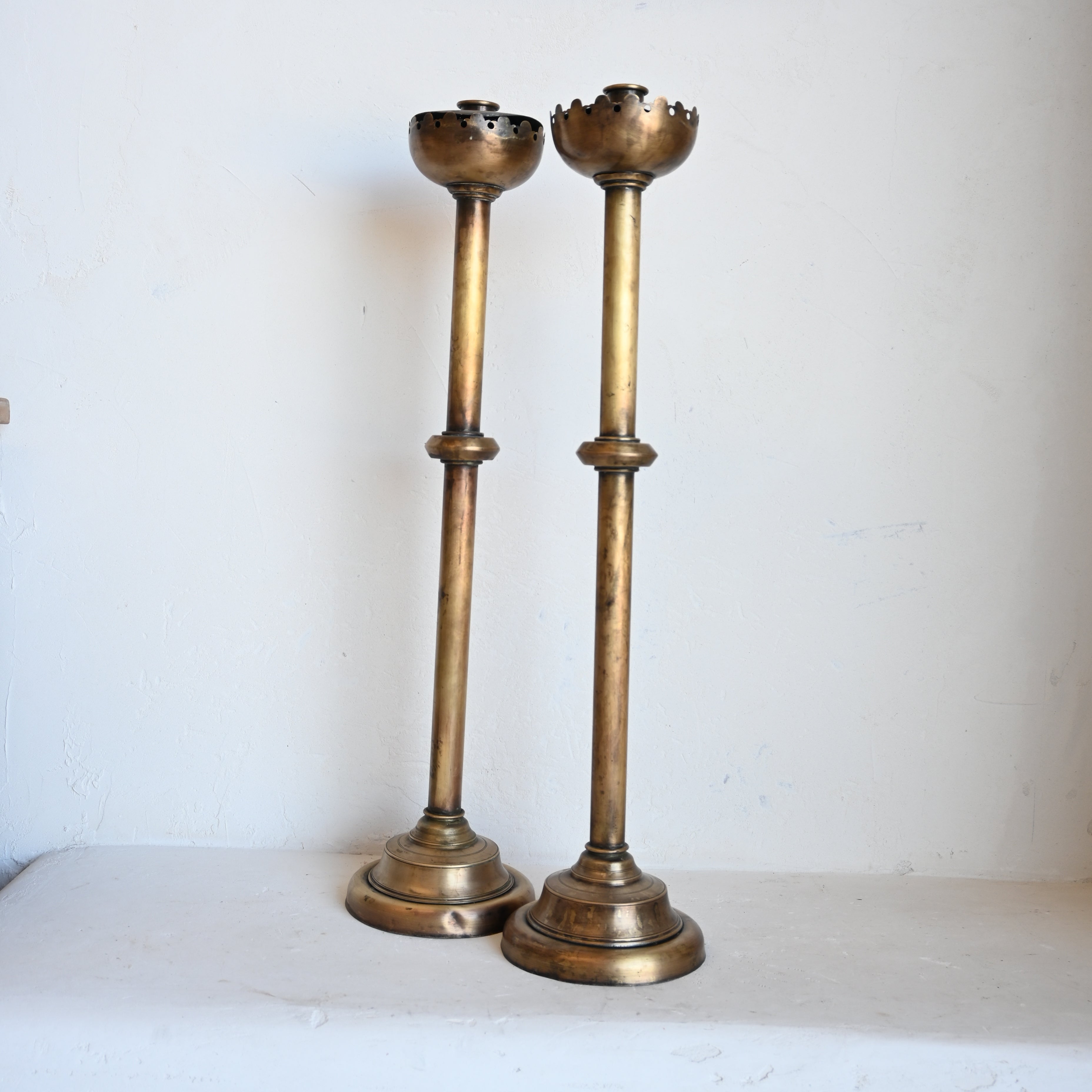 Antique Brass Candle Stand 286864