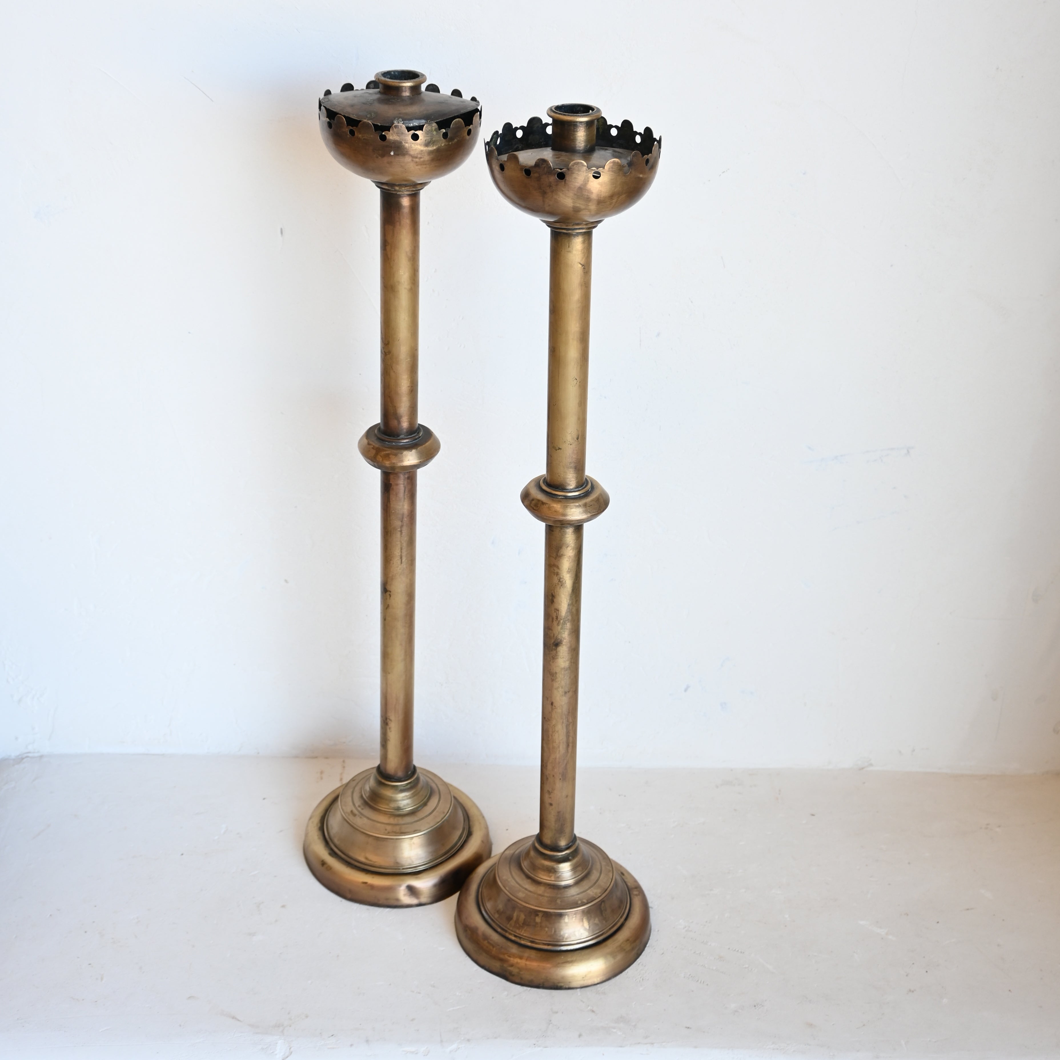 Antique Brass Candle Stand 286864
