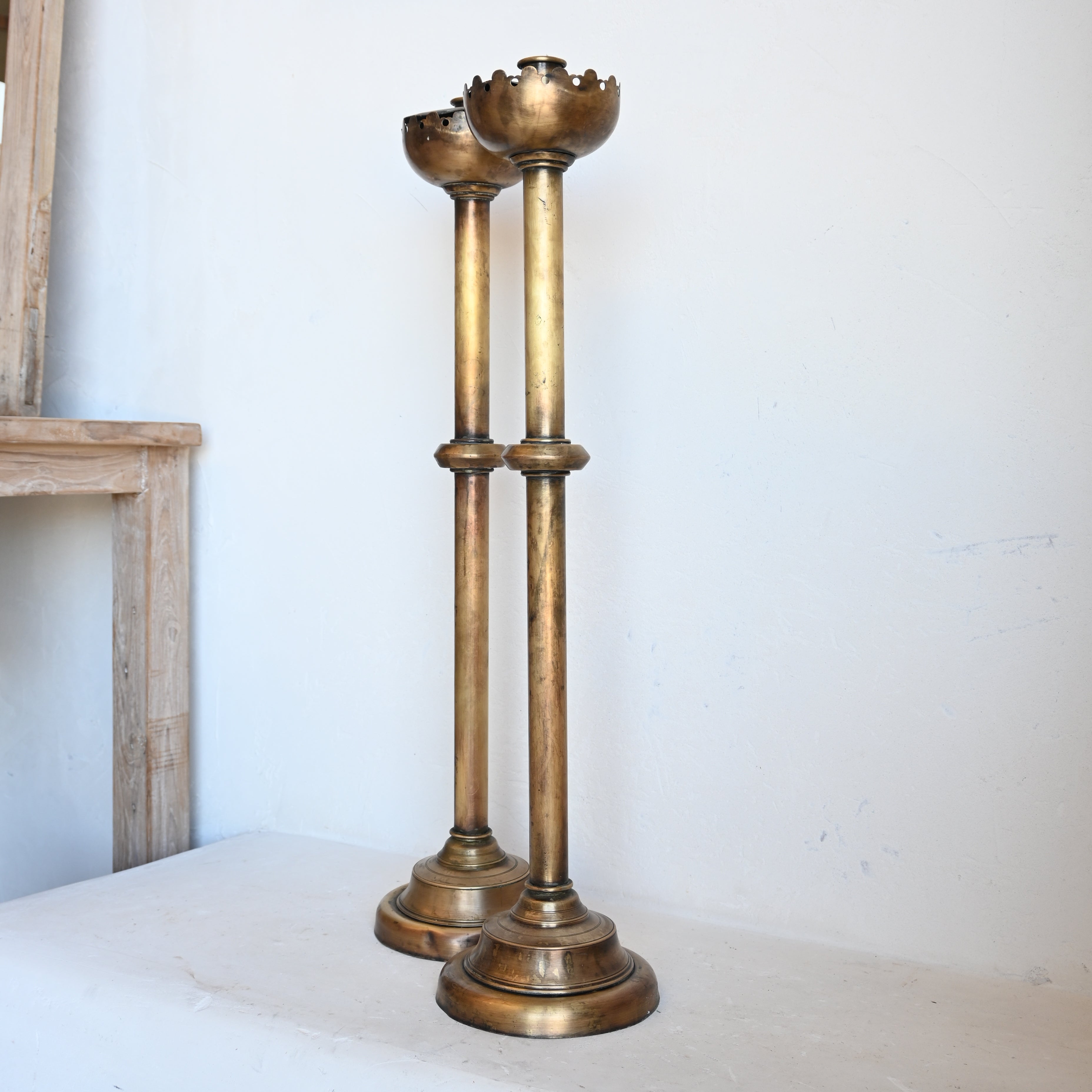 Antique Brass Candle Stand 286864