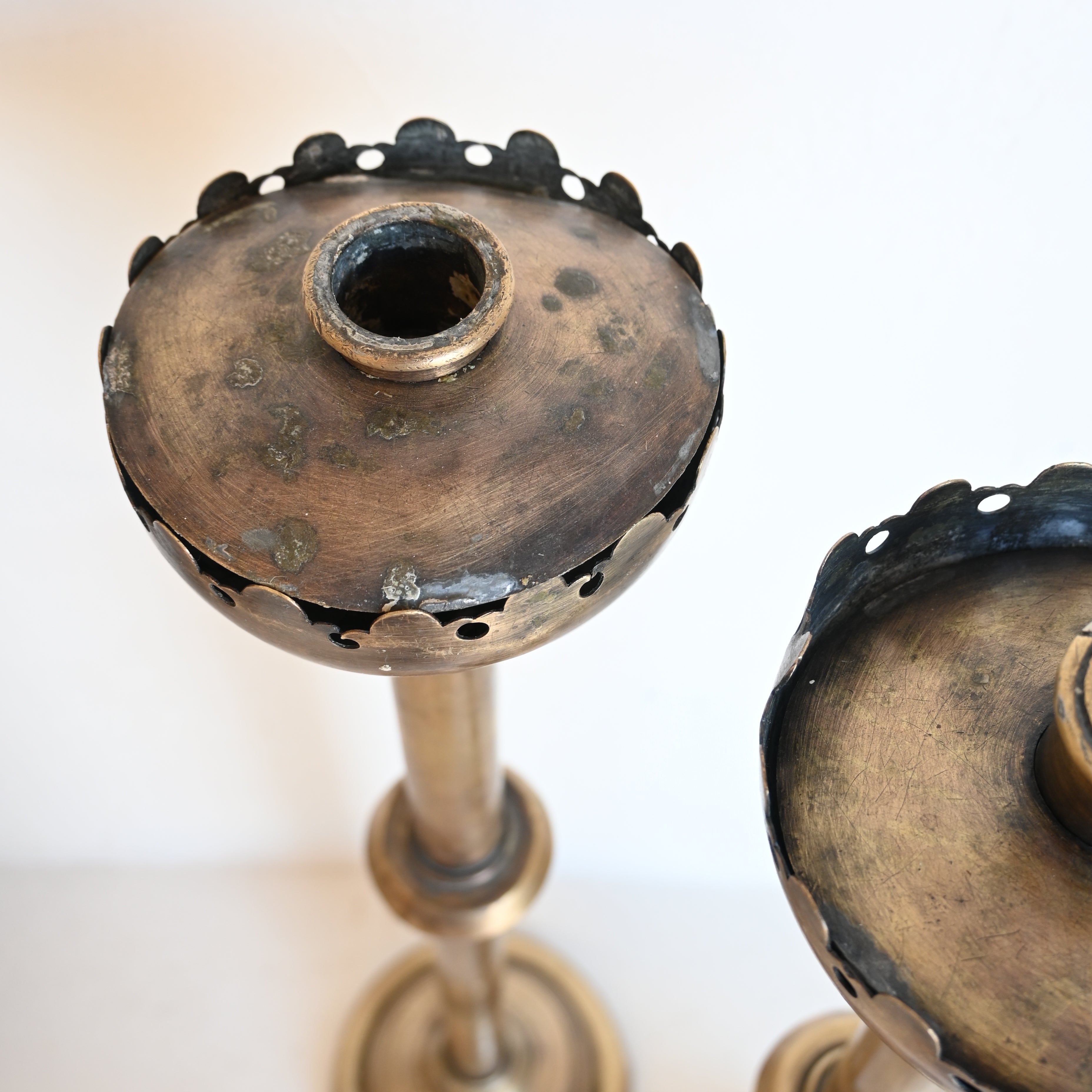 Antique Brass Candle Stand 286864