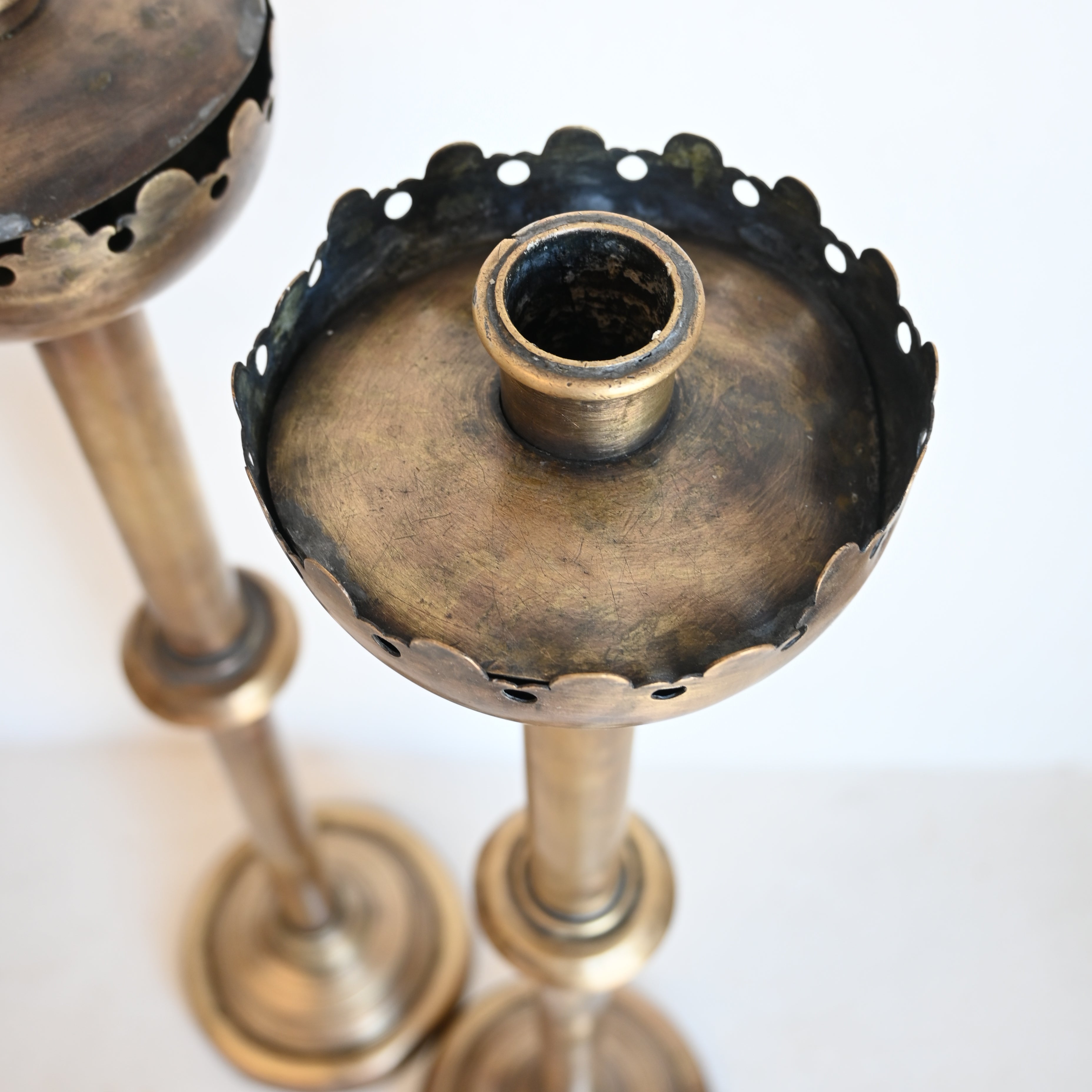 Antique Brass Candle Stand 286864