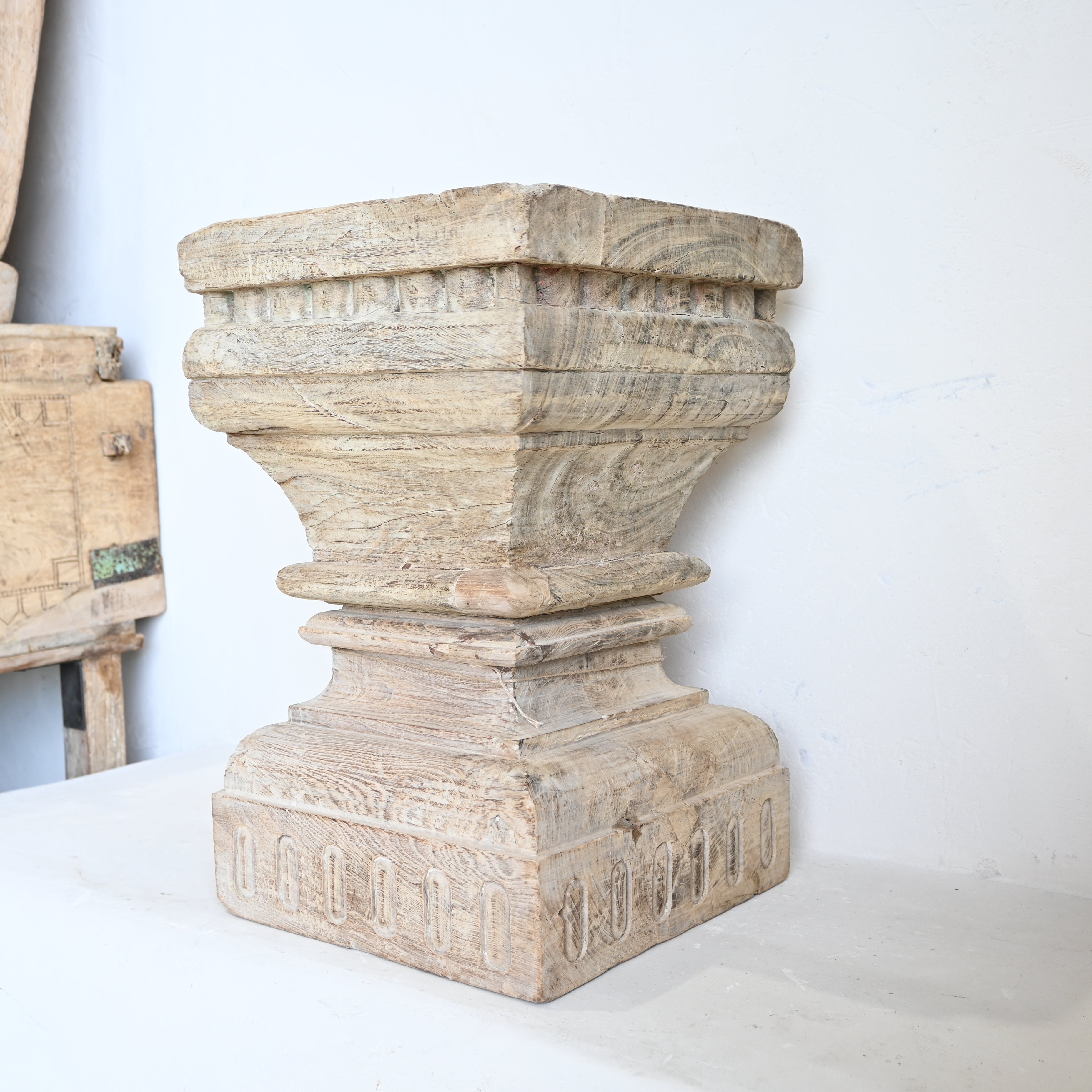 Reclaimed Timber stool/ Side Table 222218