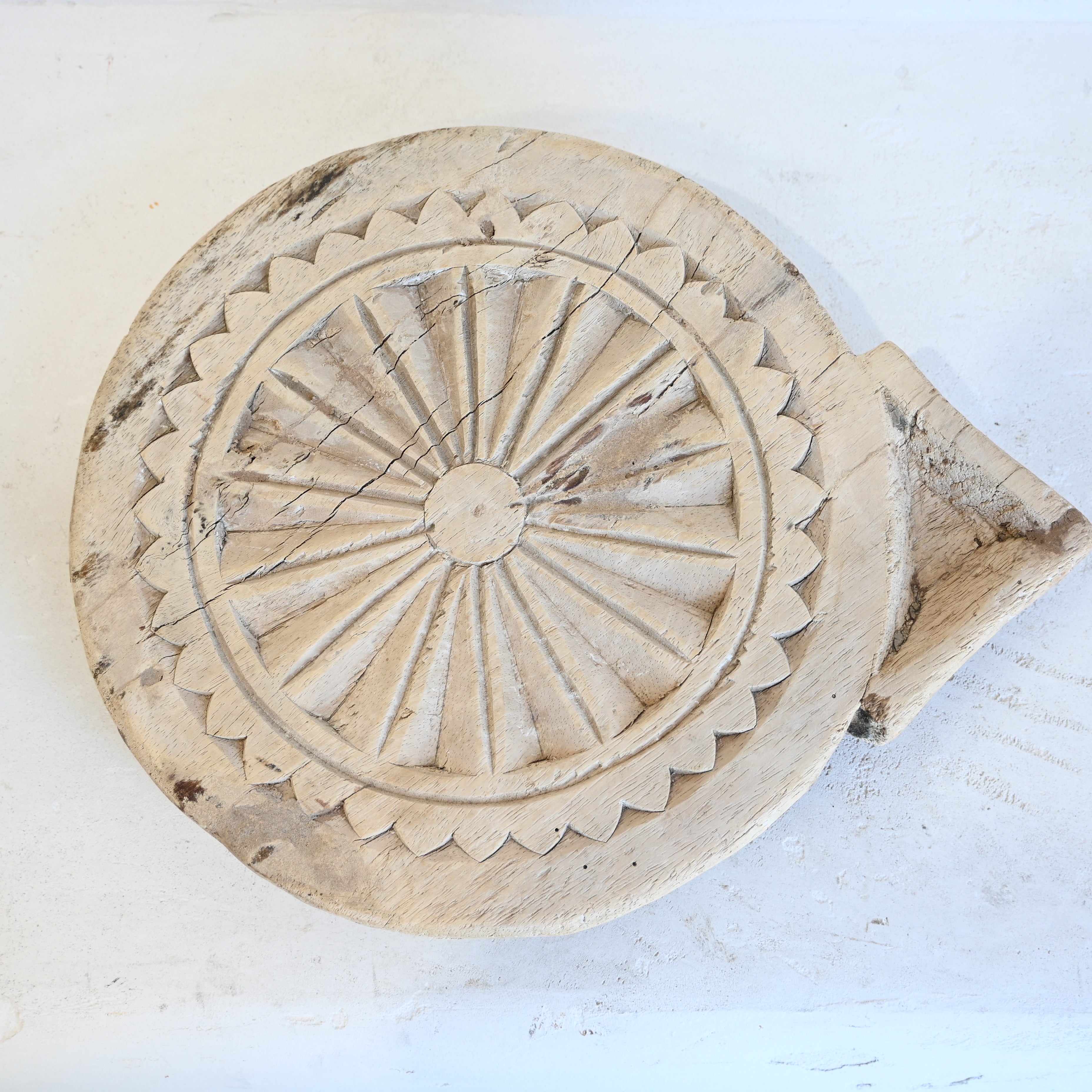 Indian carved Chapati with legs 288179