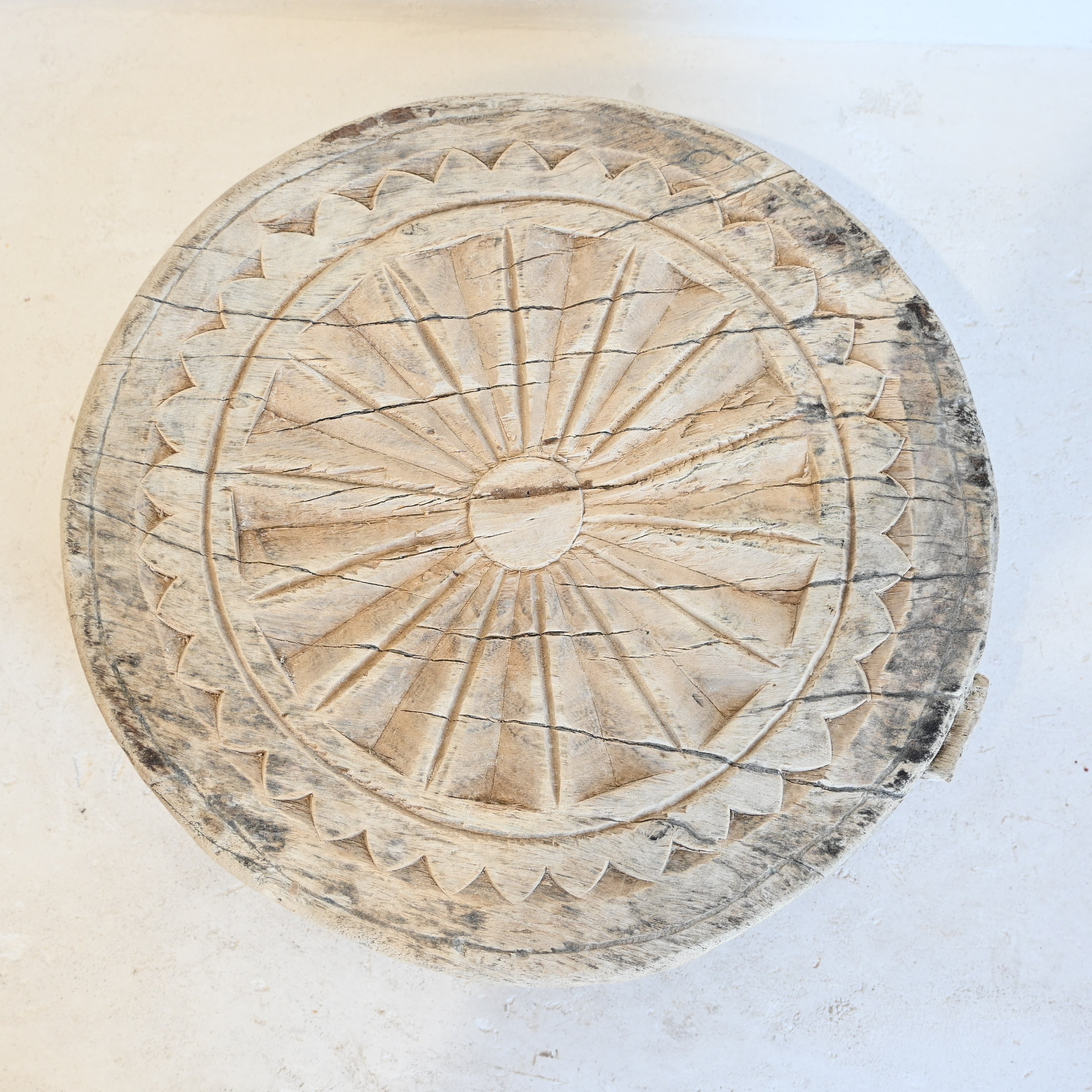 Indian carved Chapati with legs 288179