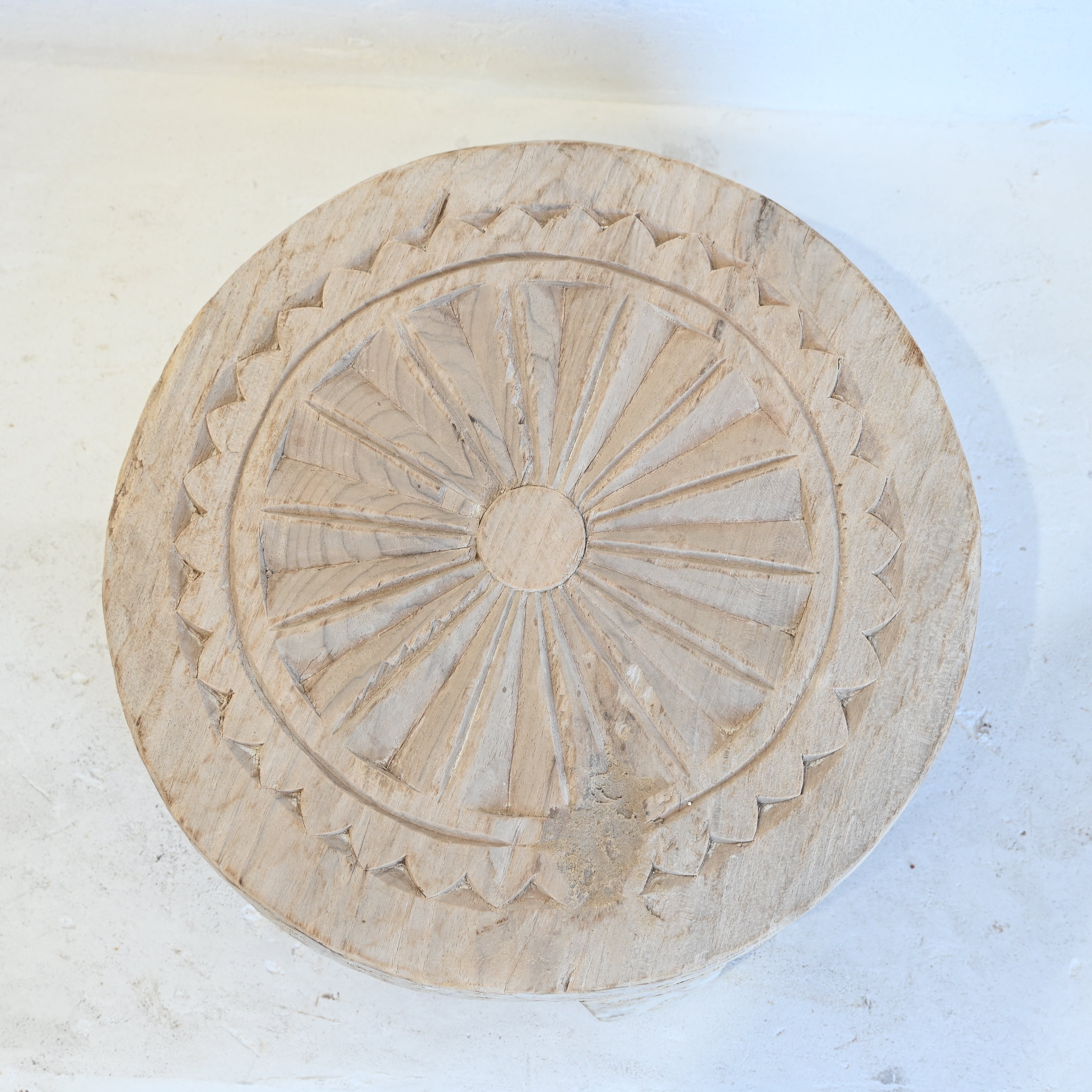 Indian carved Chapati with legs 288179