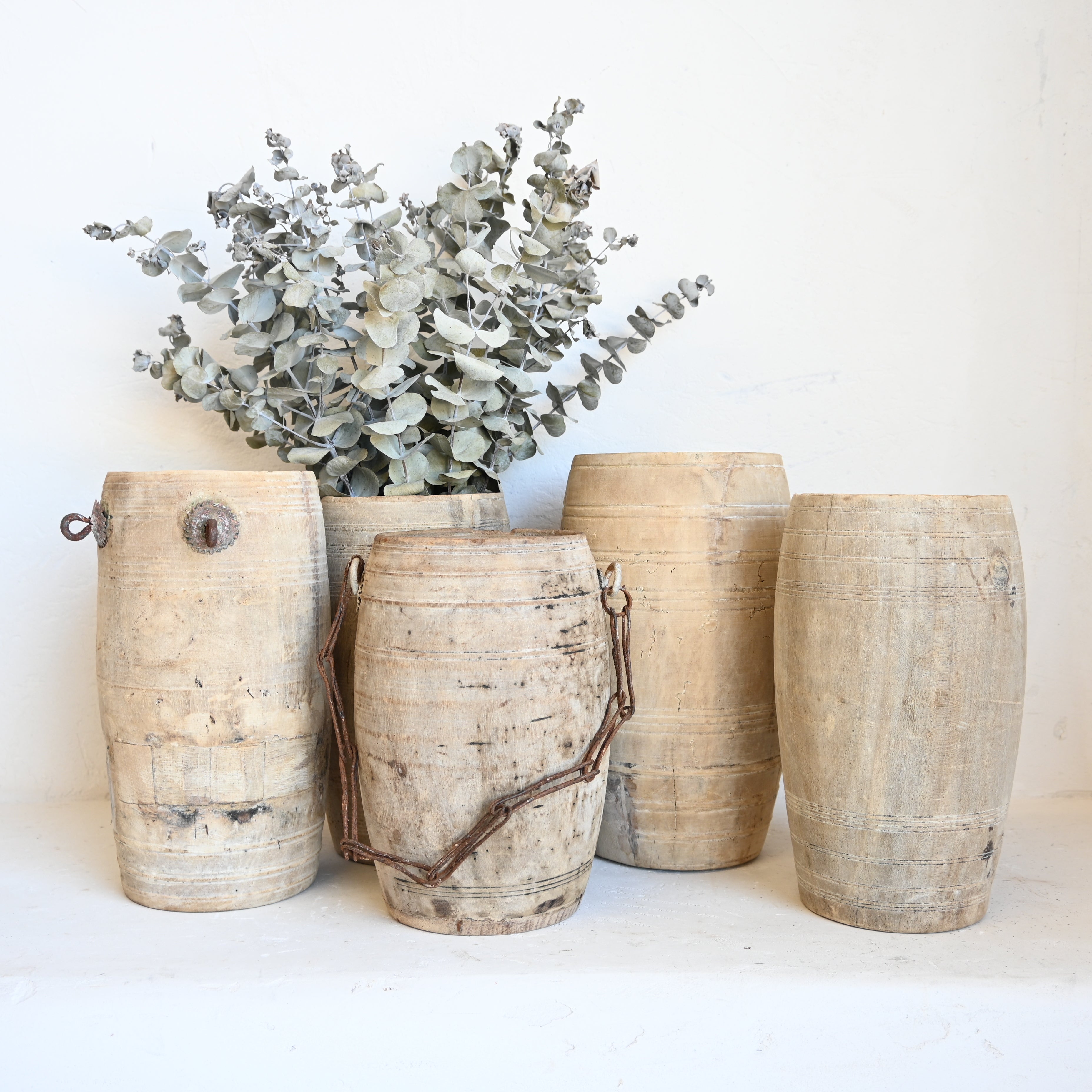 Vintage Timber Pot 311460