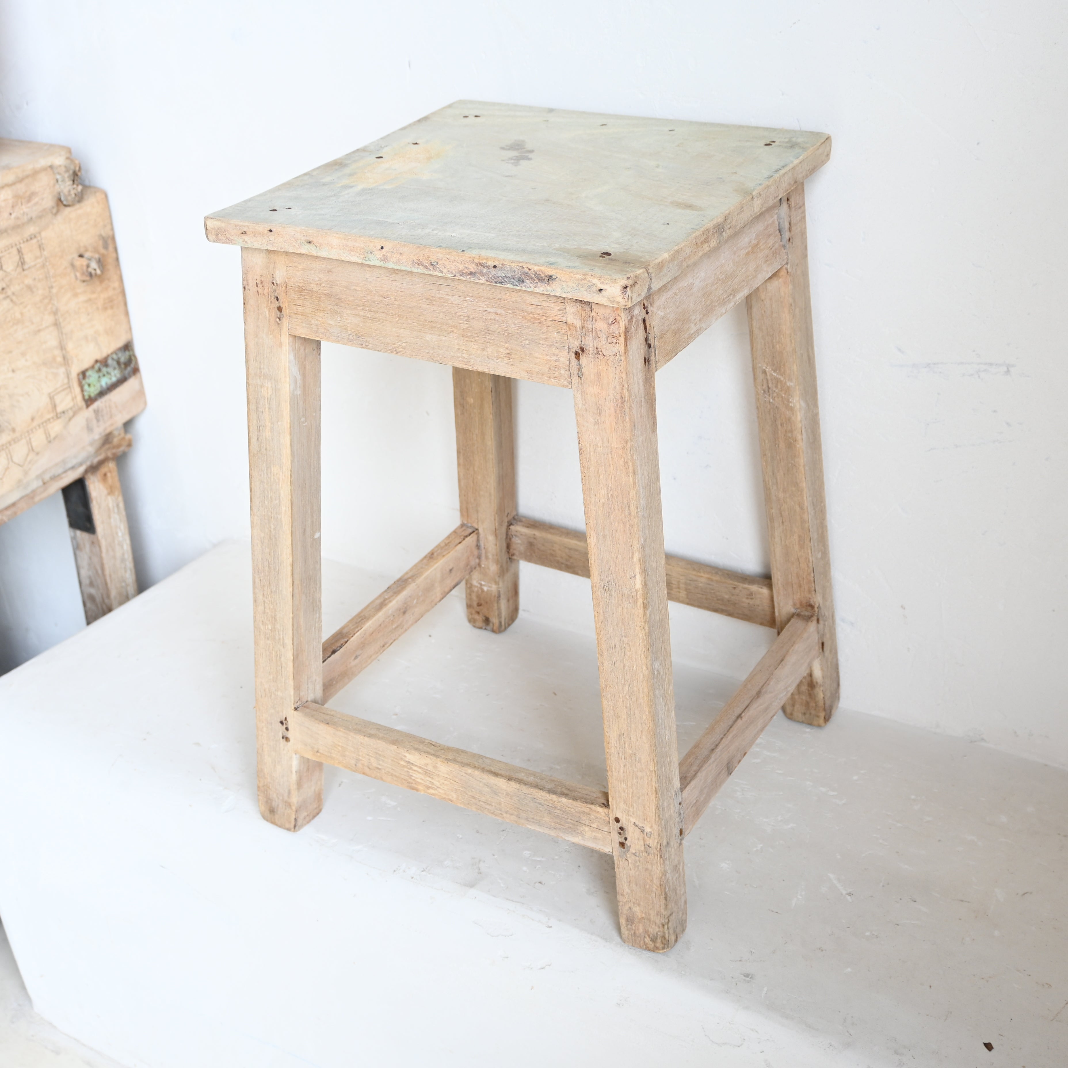 Timber square  stool/ Side Table 304322 A