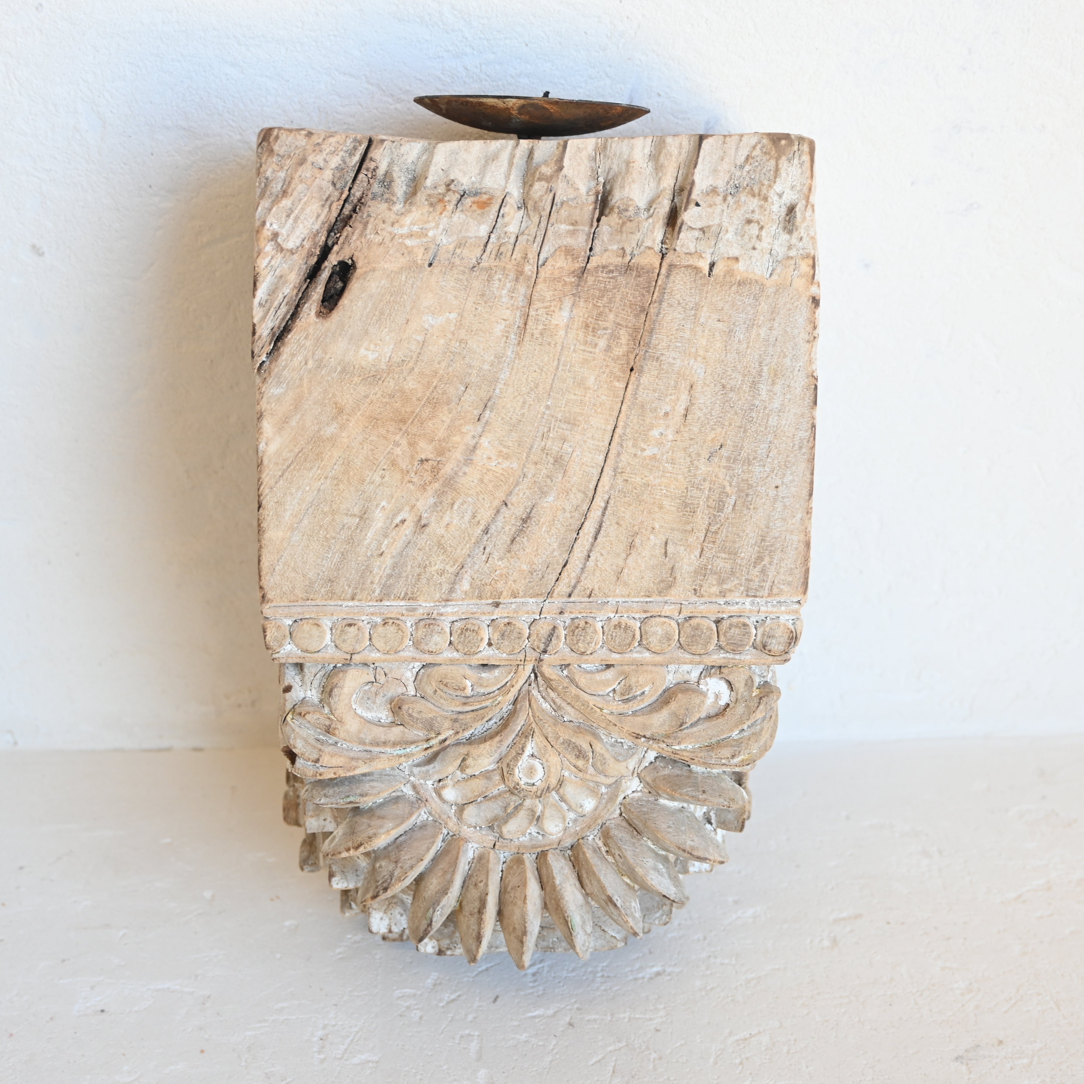 Indian Wall mount Candle stand 319646 - A