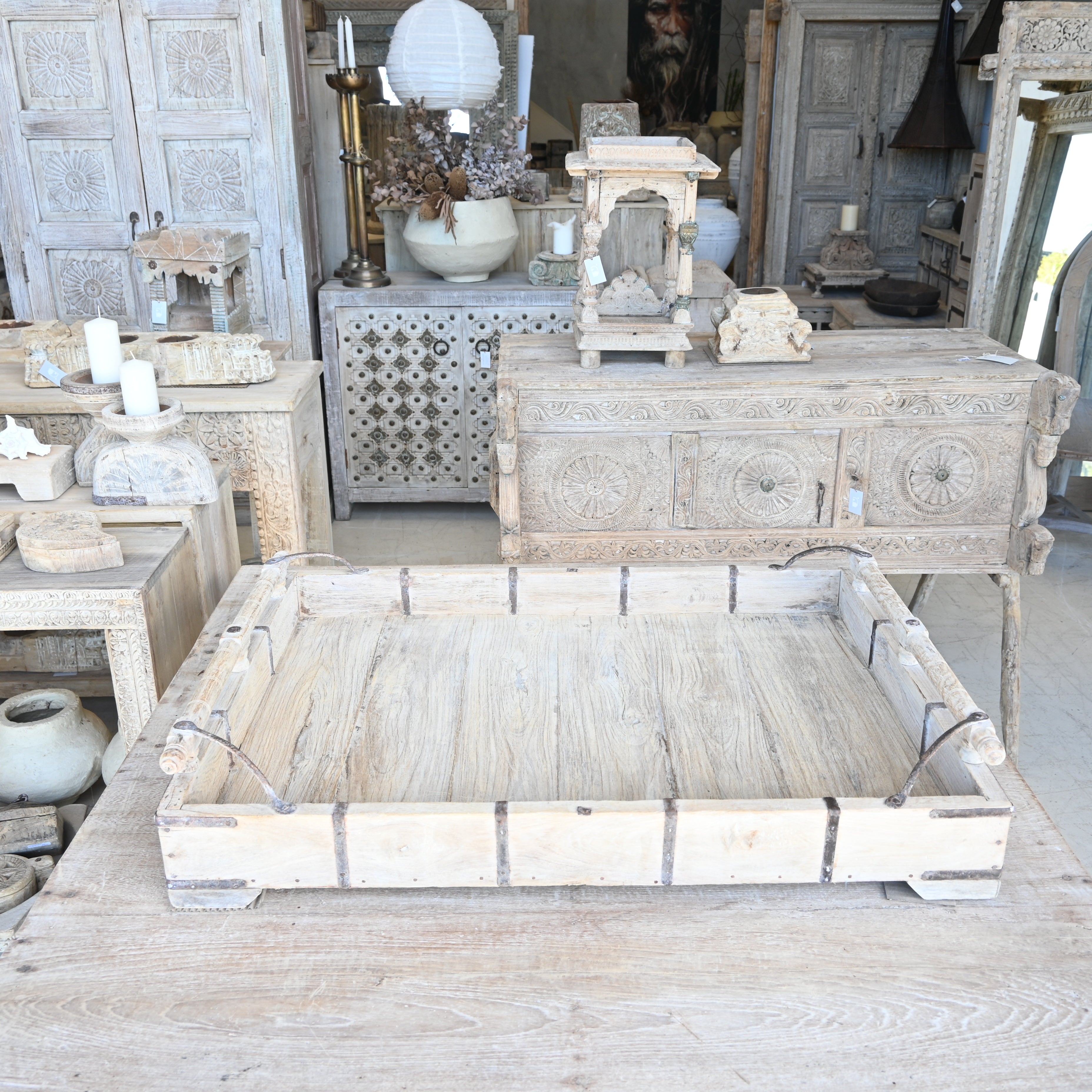 Indian Tray/bowl with handle 328387