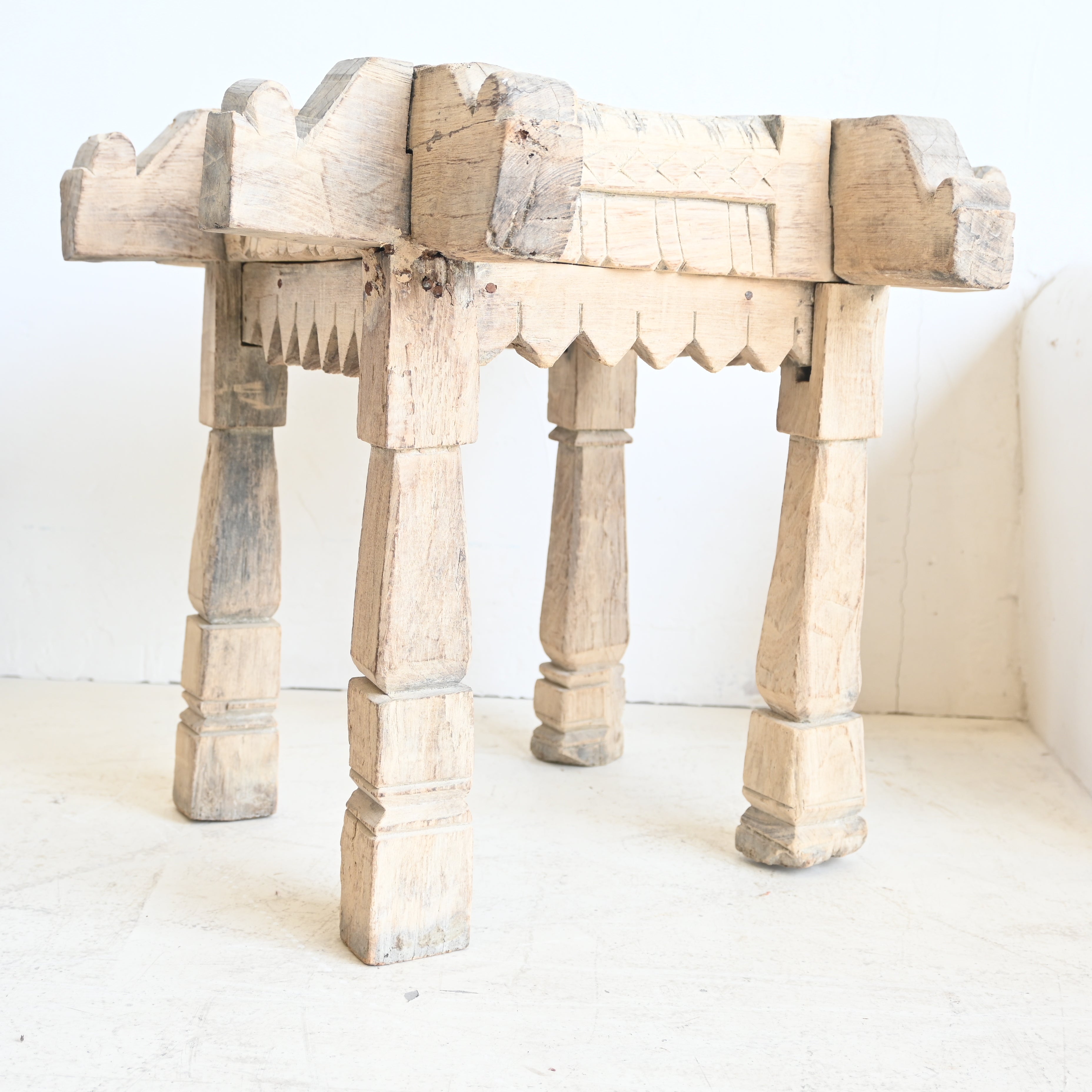 Timber square  stool/ Side Table 328972 A