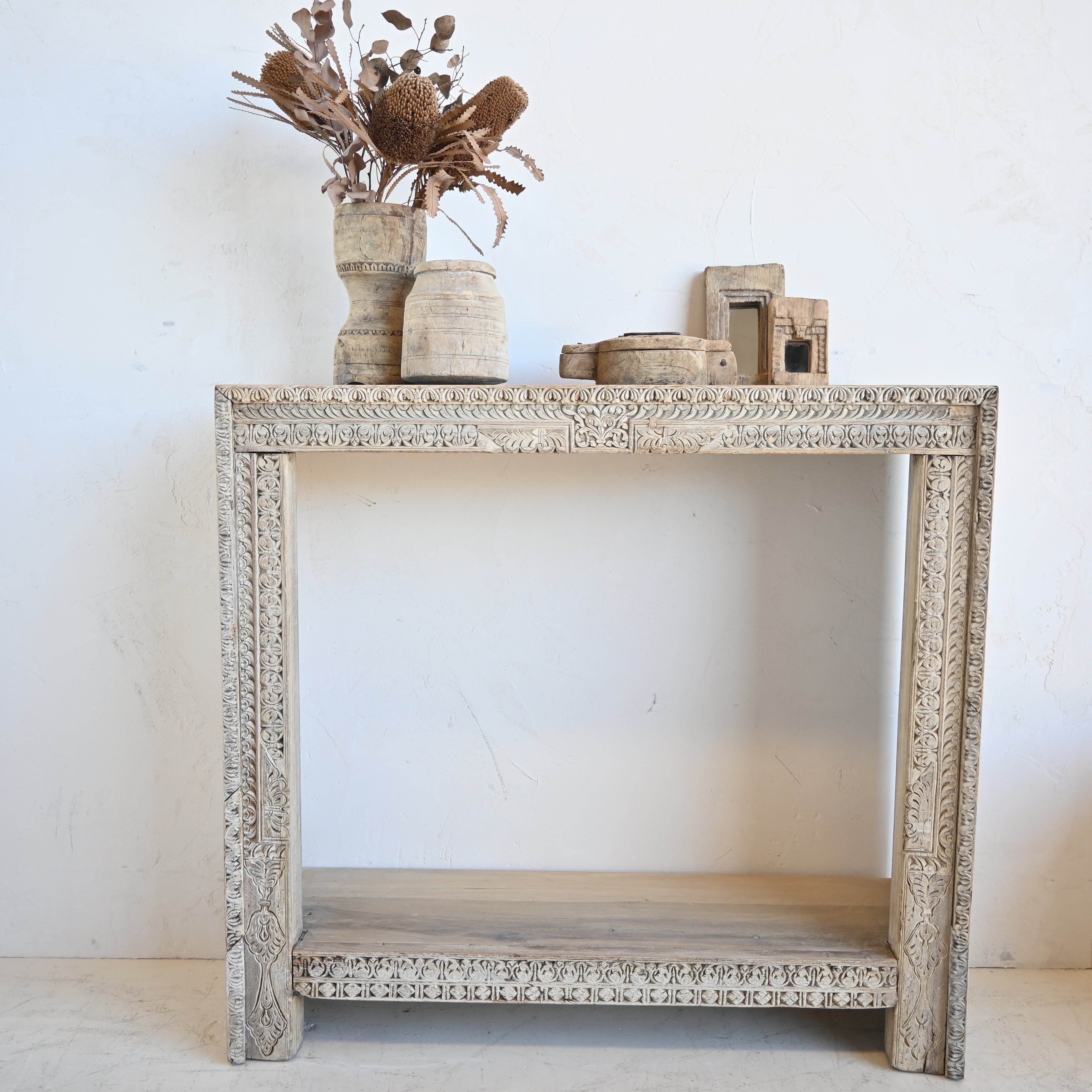 Vintage Indian Carved Console 321932