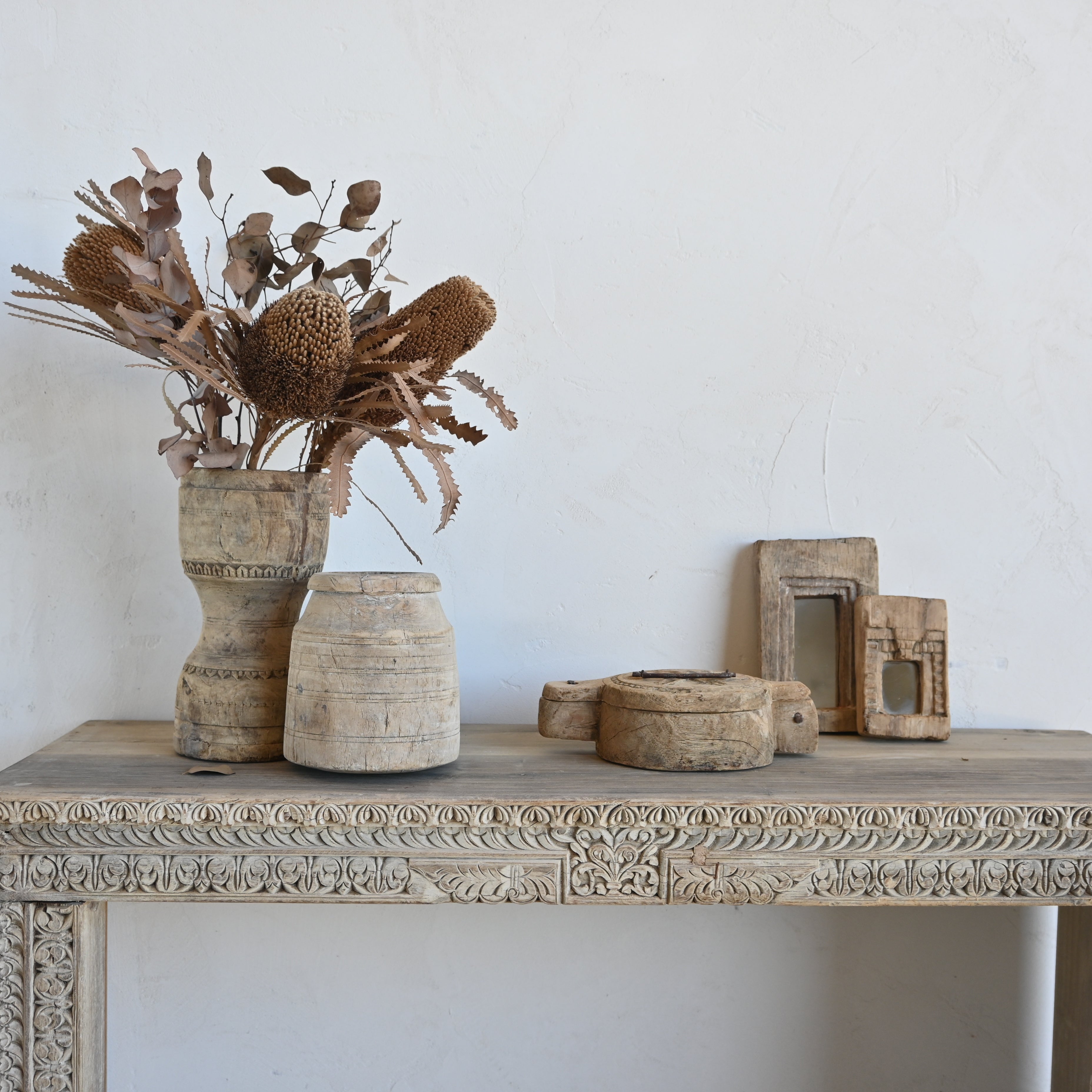 Vintage Indian Carved Console 321932