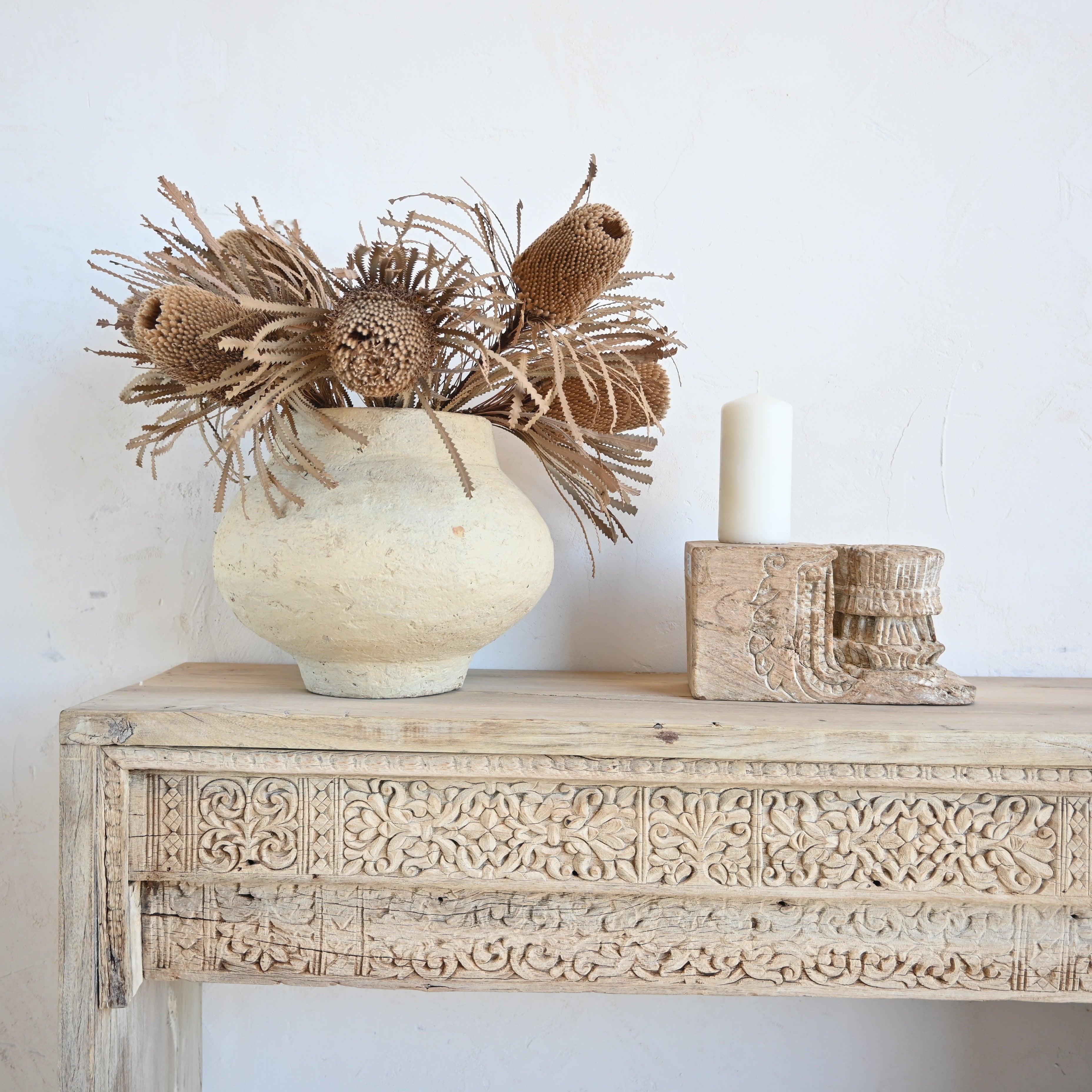 Vintage Indian Carved Console 320194