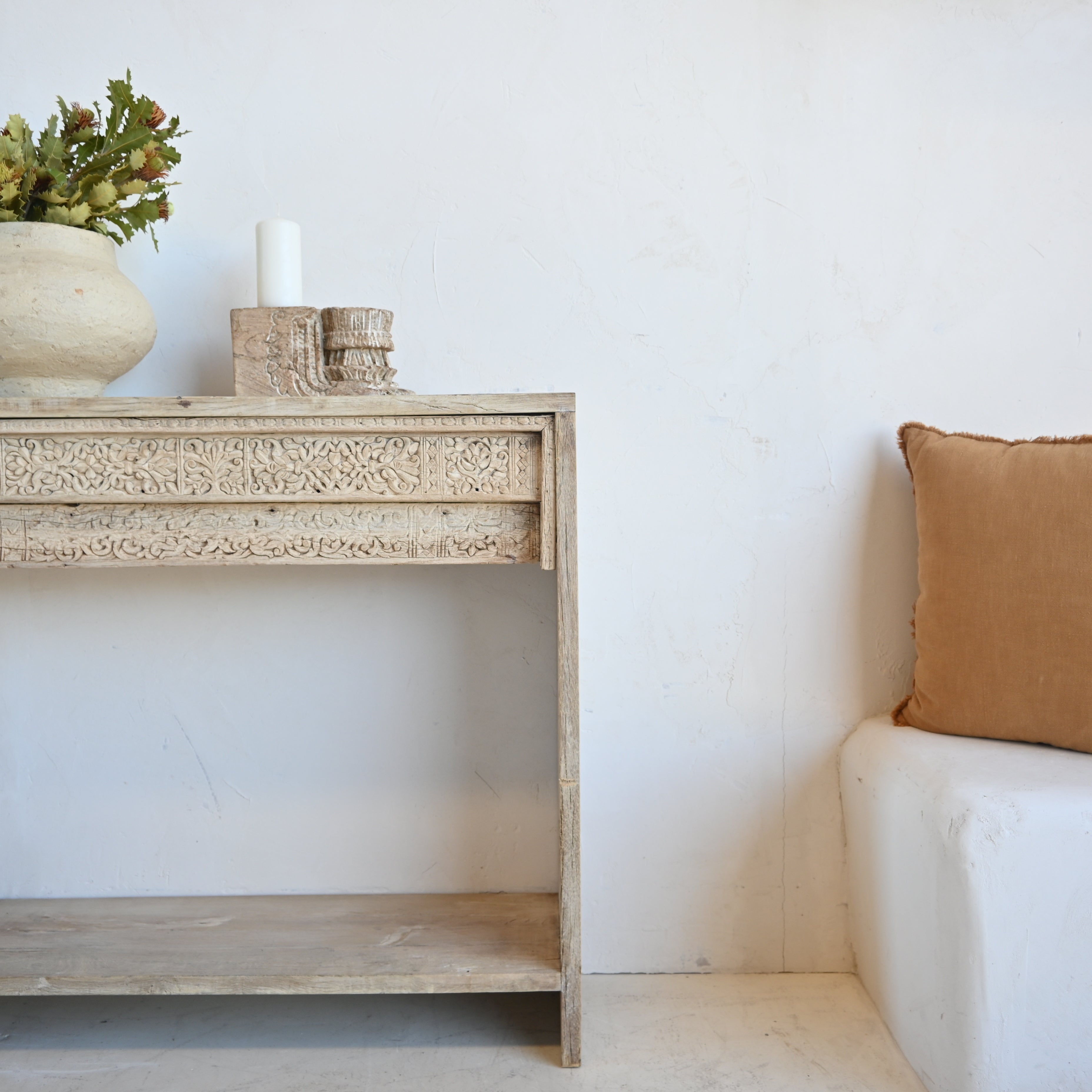 Vintage Indian Carved Console 320194