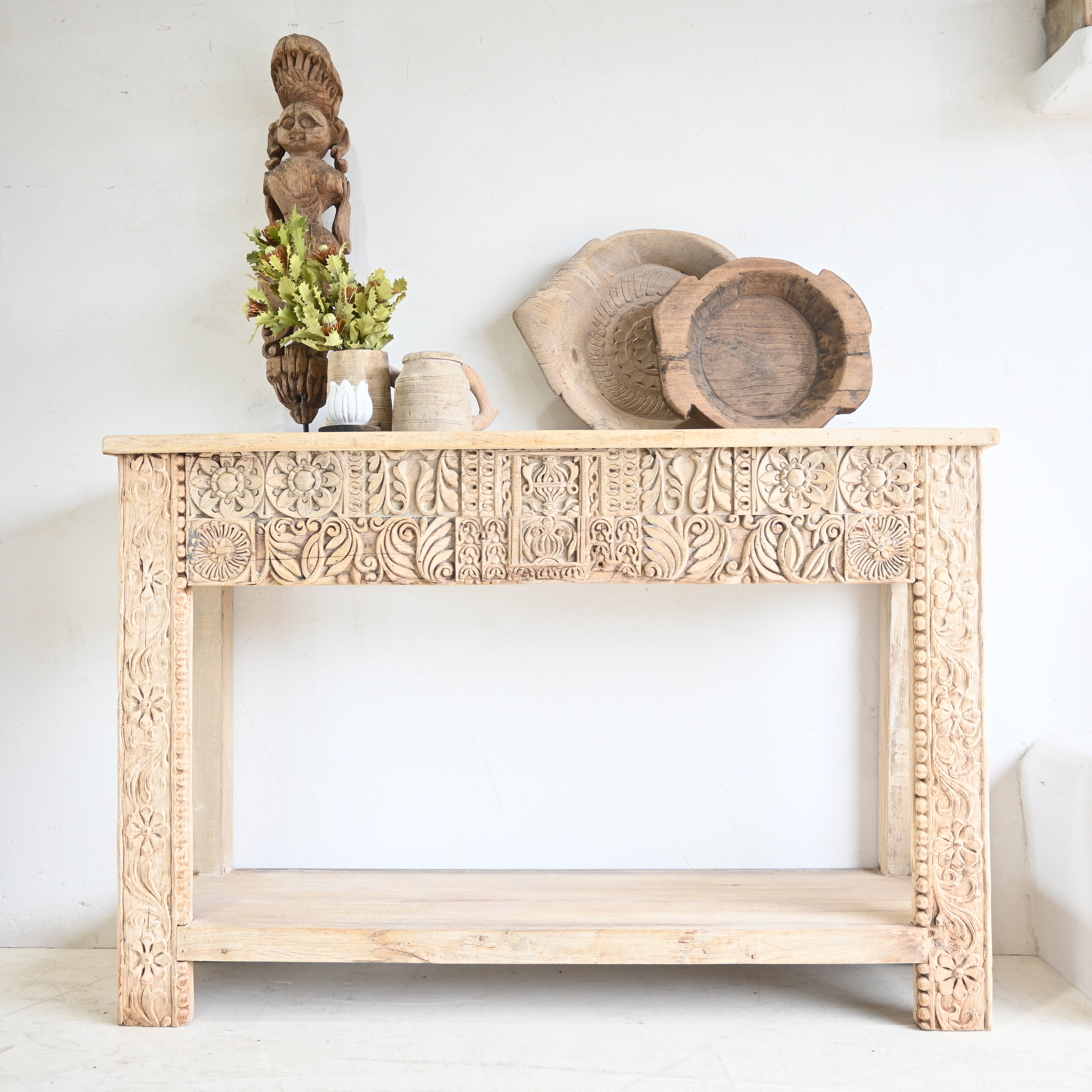 Vintage Indian Carved Console 309231