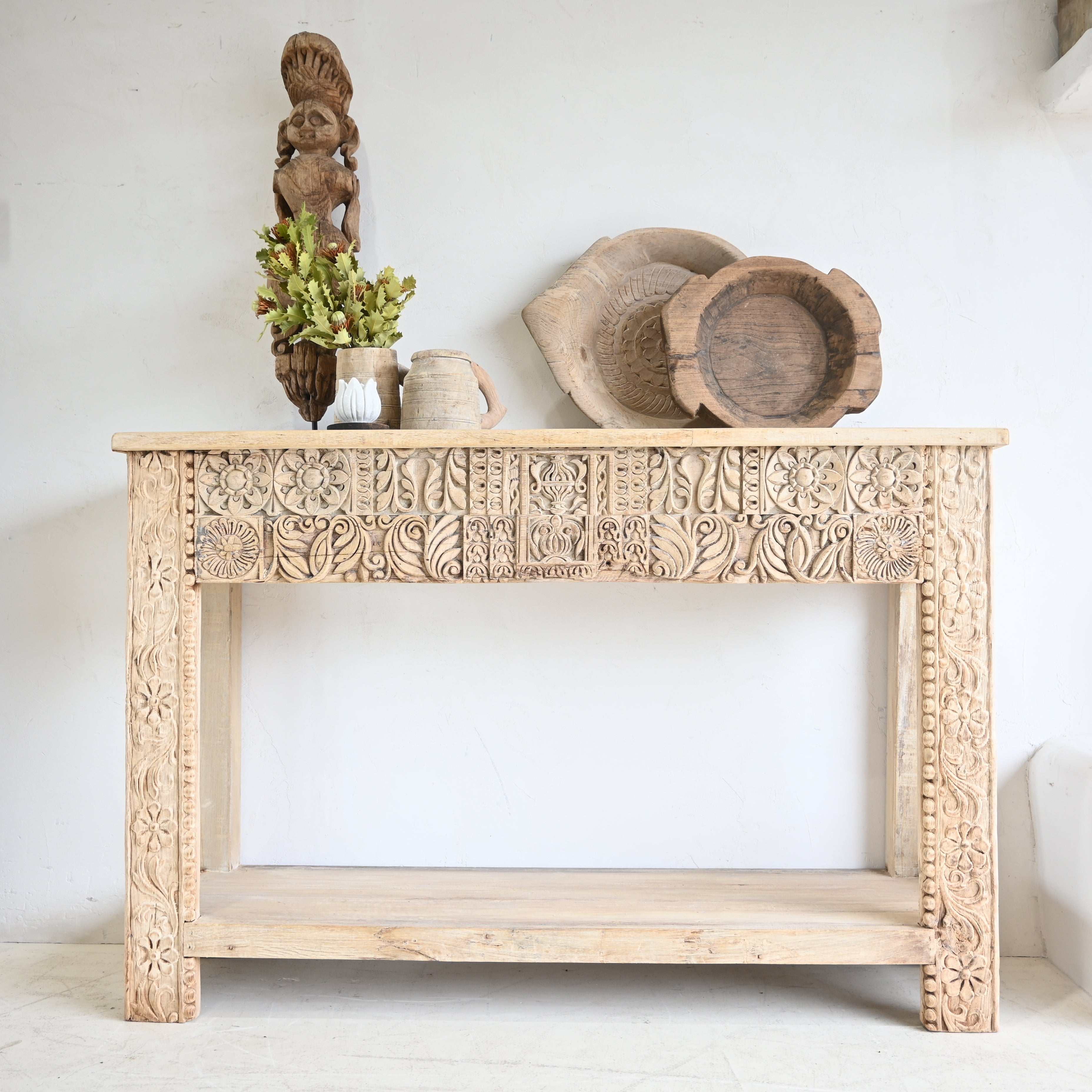 Vintage Indian Carved Console 309231