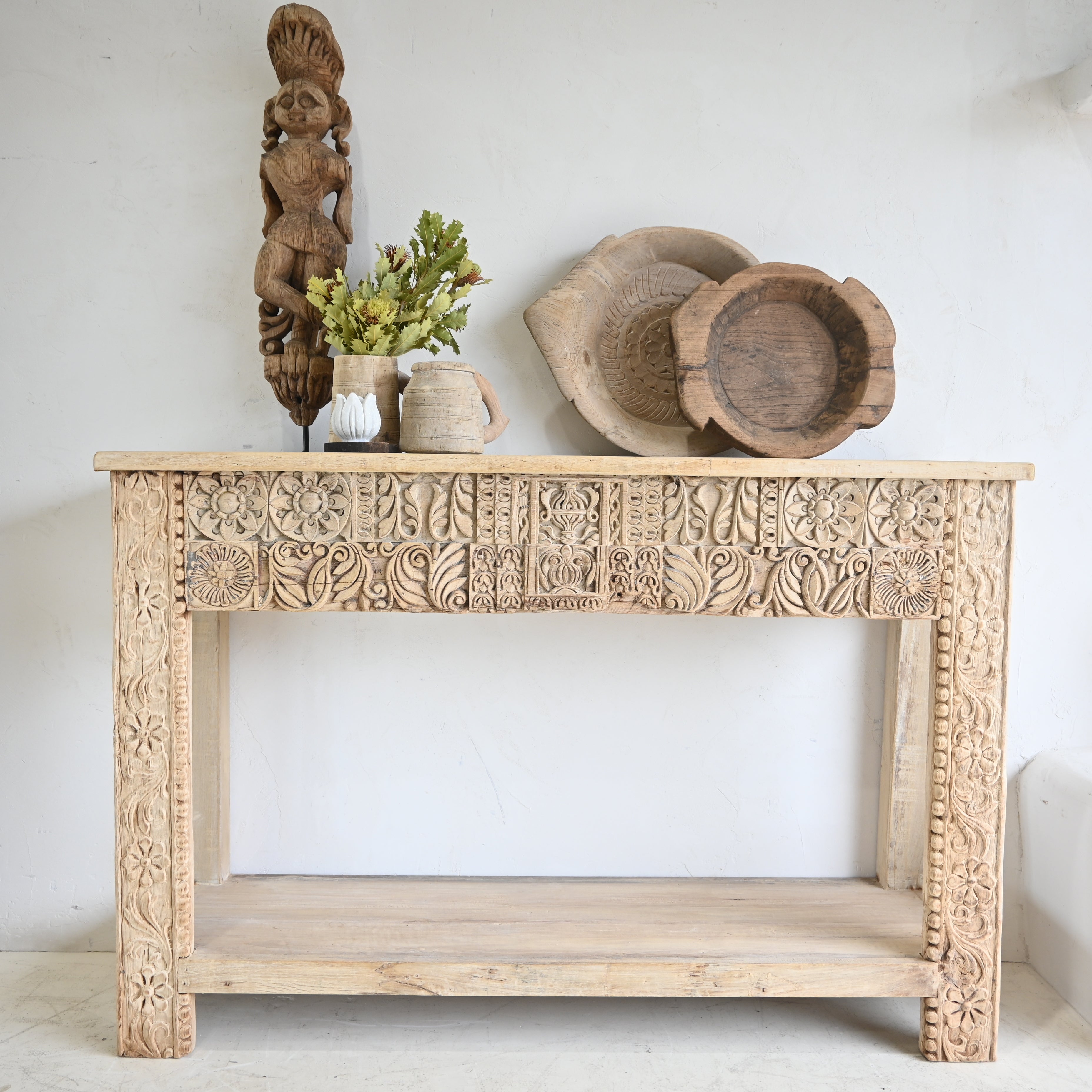 Vintage Indian Carved Console 309231