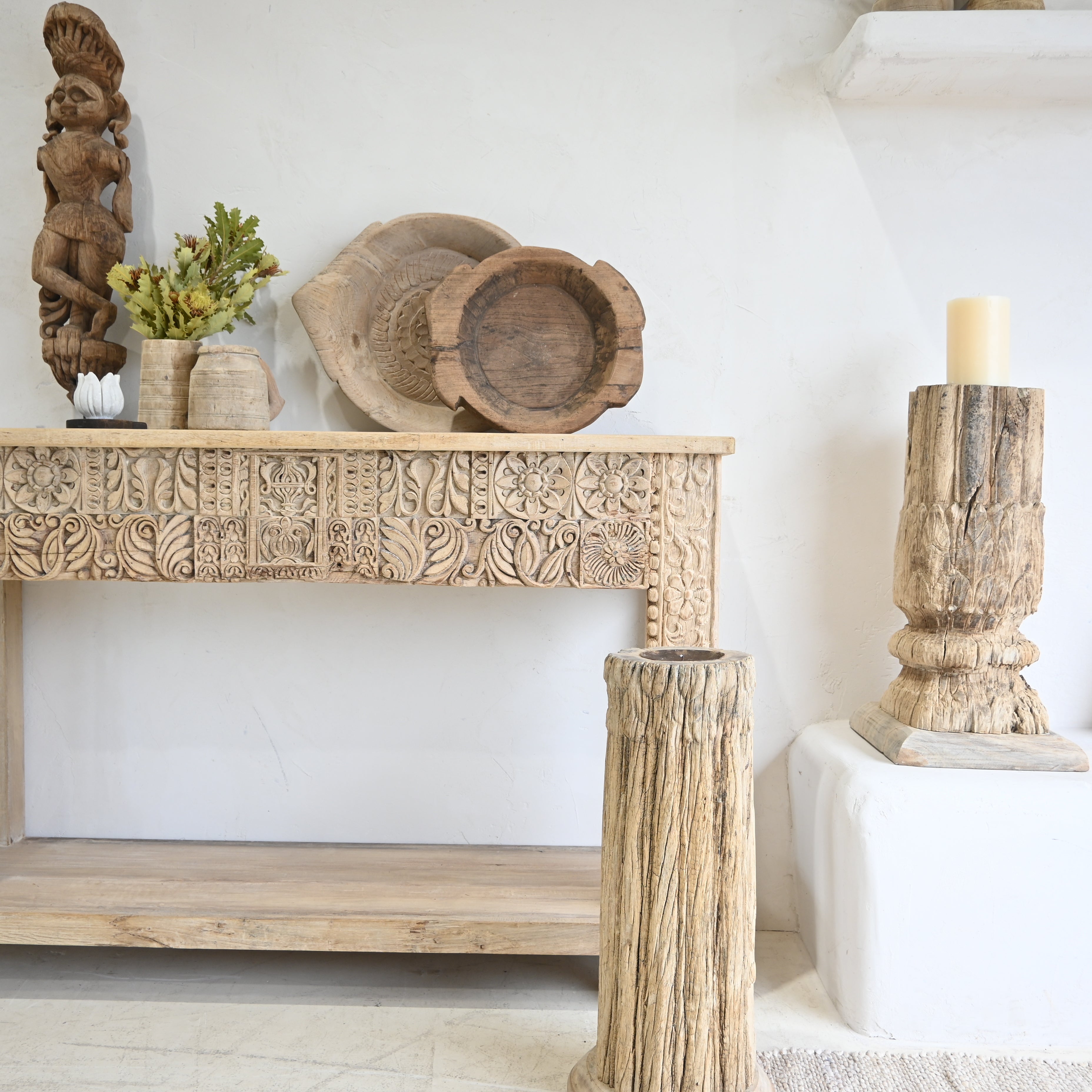 Vintage Indian Carved Console 309231