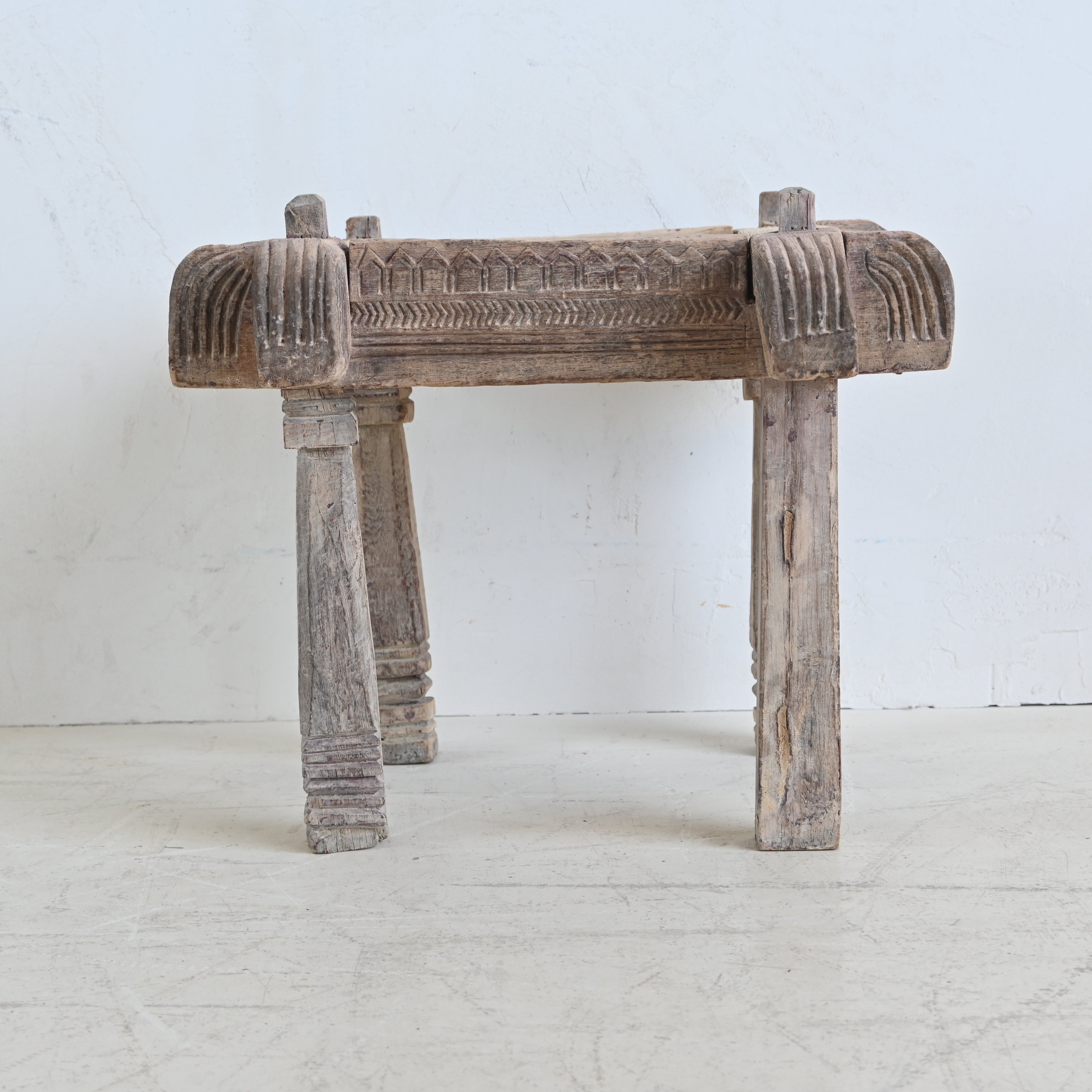 Timber square  stool/ Side Table 328972 B