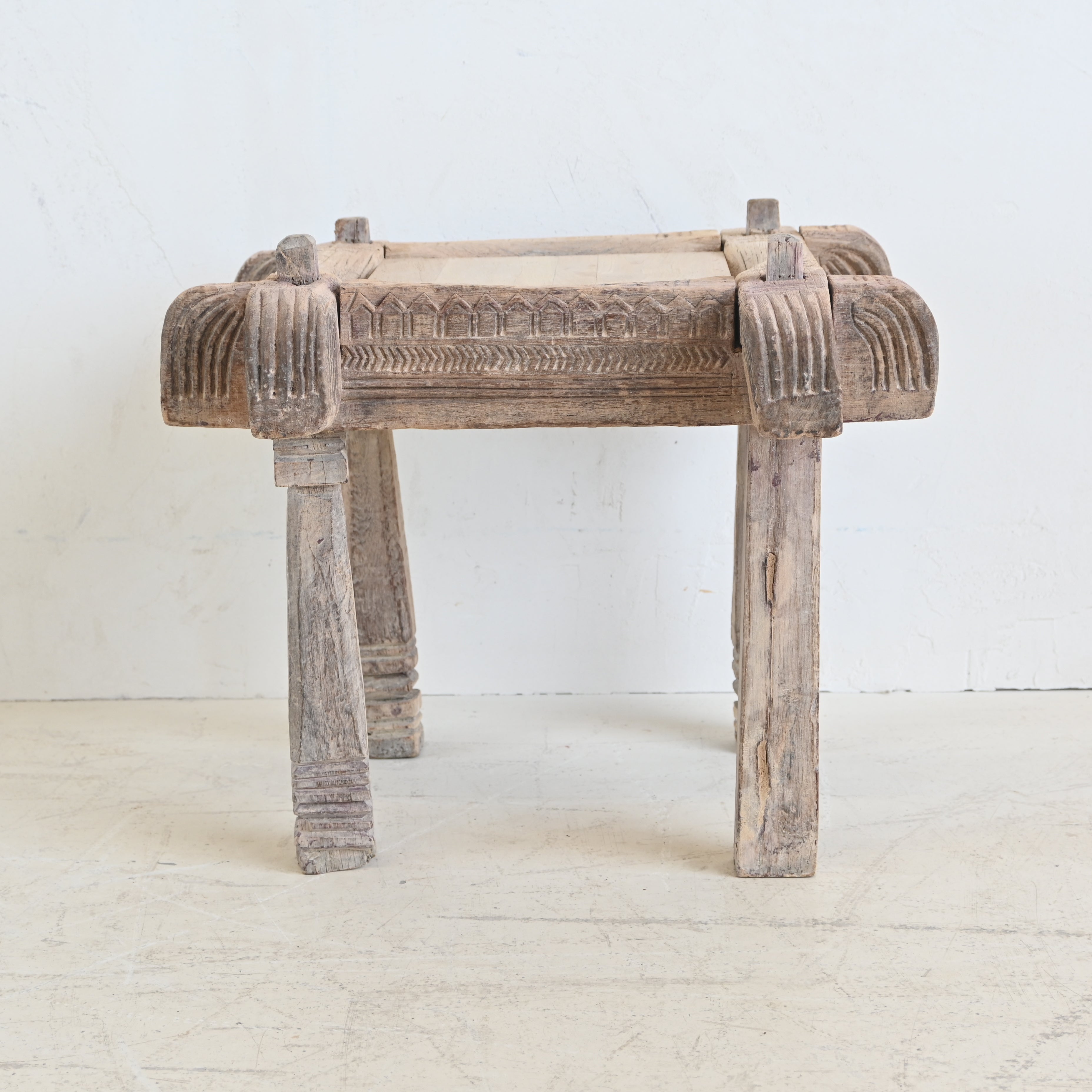 Timber square  stool/ Side Table 328972 B