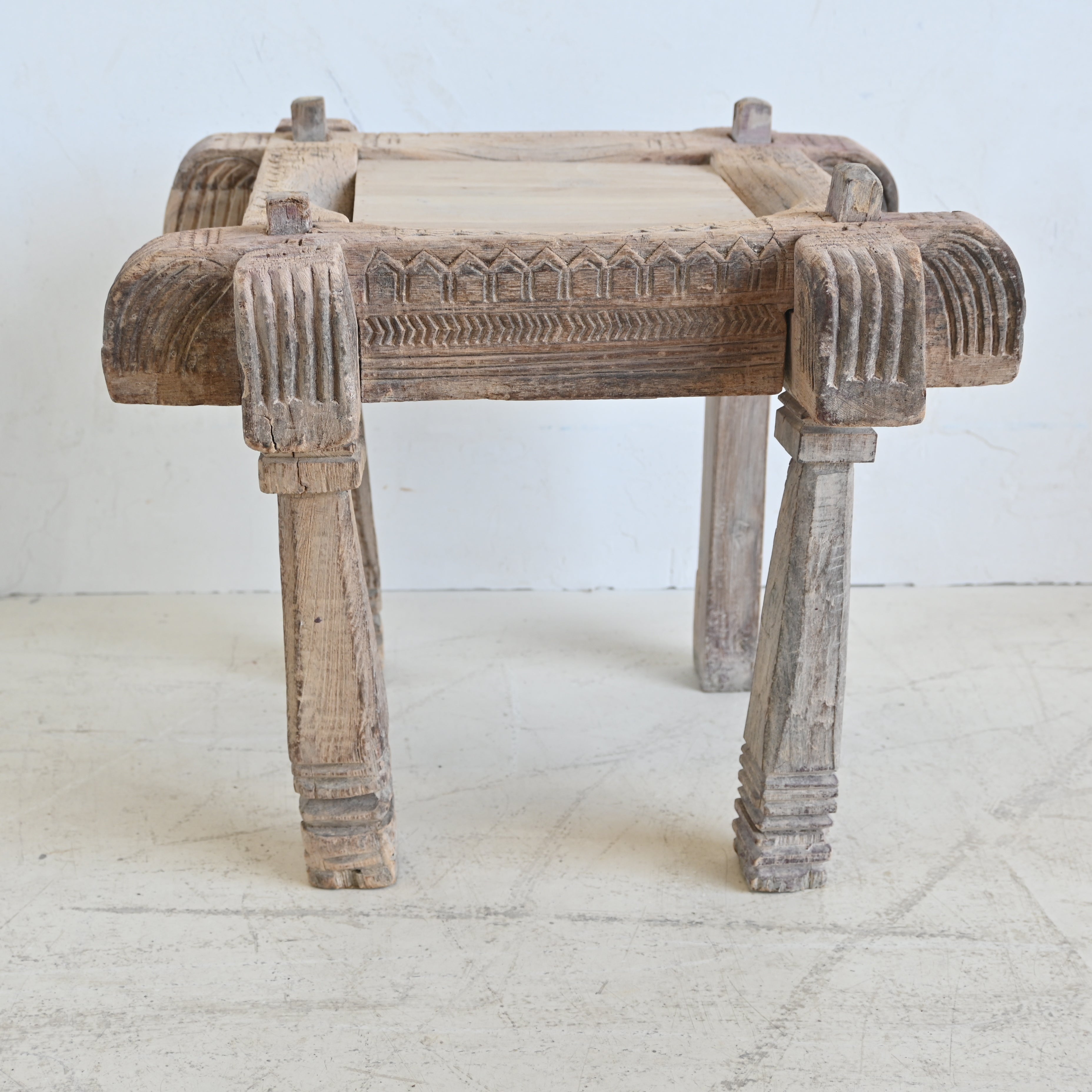 Timber square  stool/ Side Table 328972 B