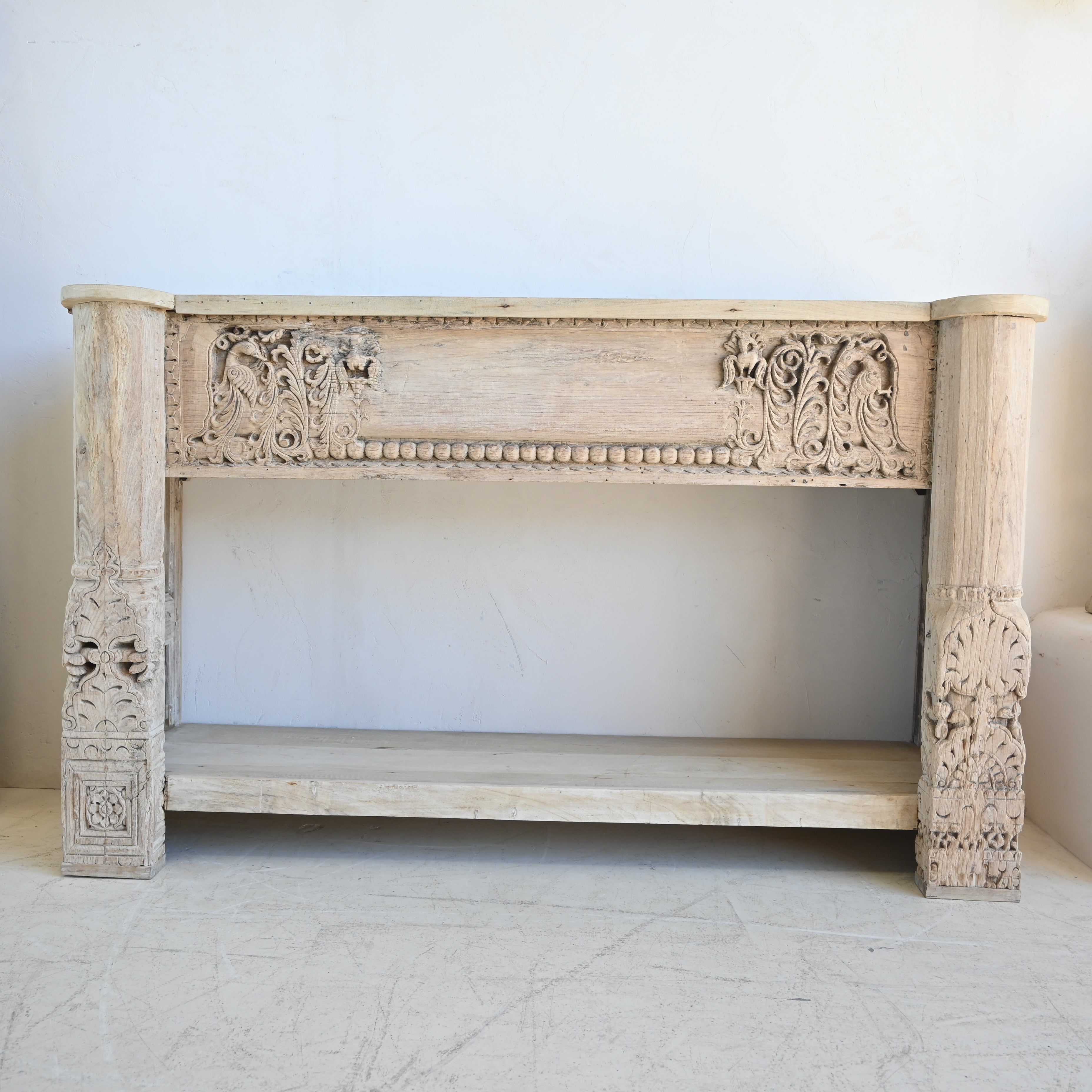 Vintage Indian Carved Console 328310