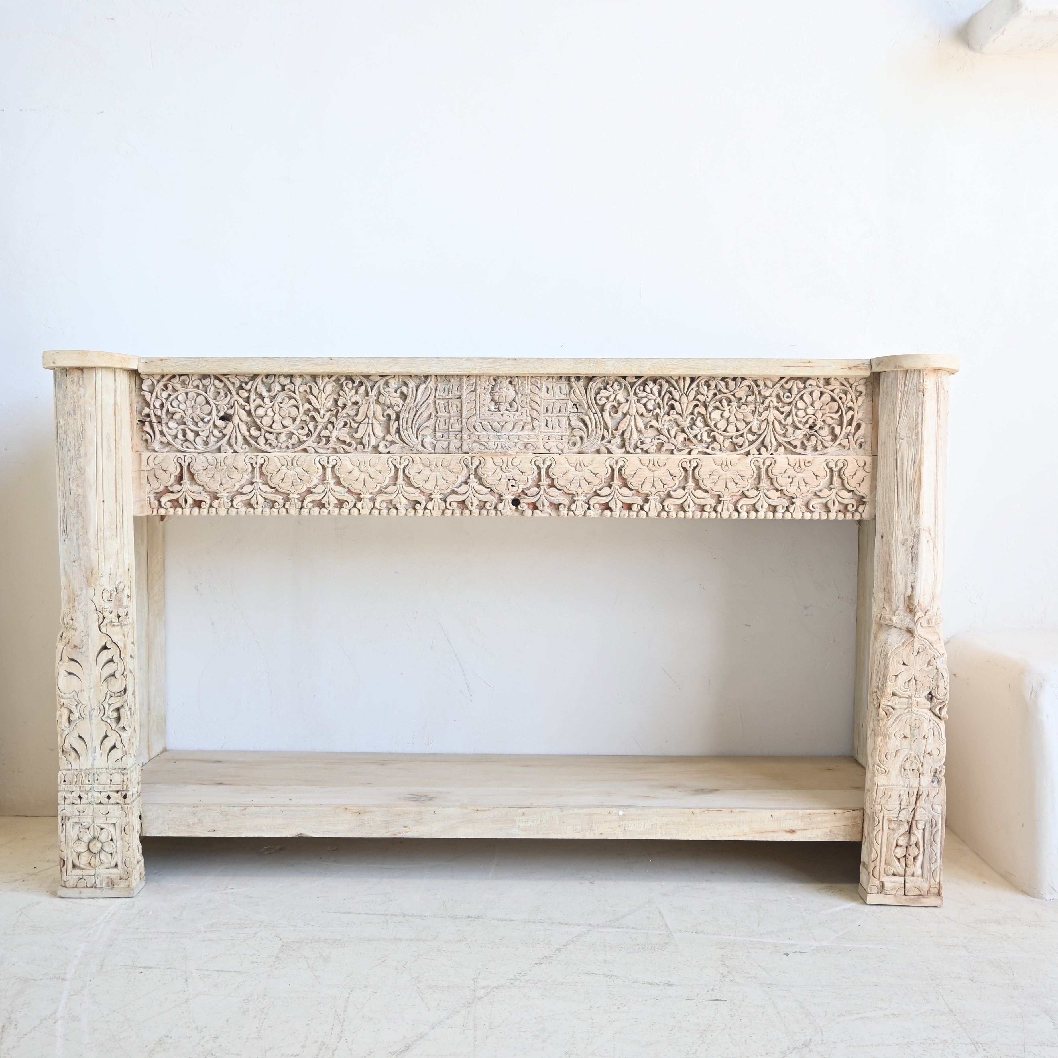 Vintage Indian Carved Console 328309