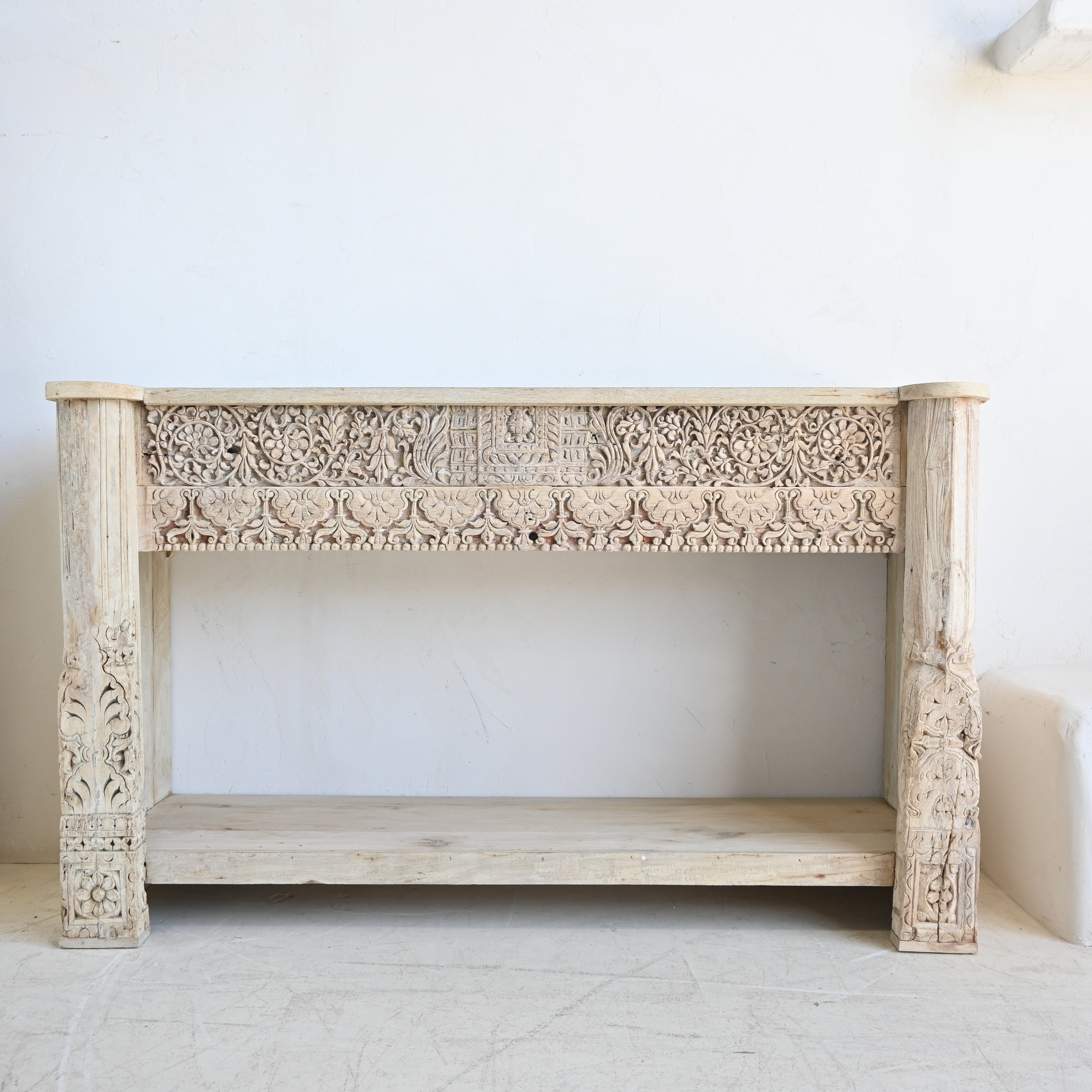 Vintage Indian Carved Console 328309