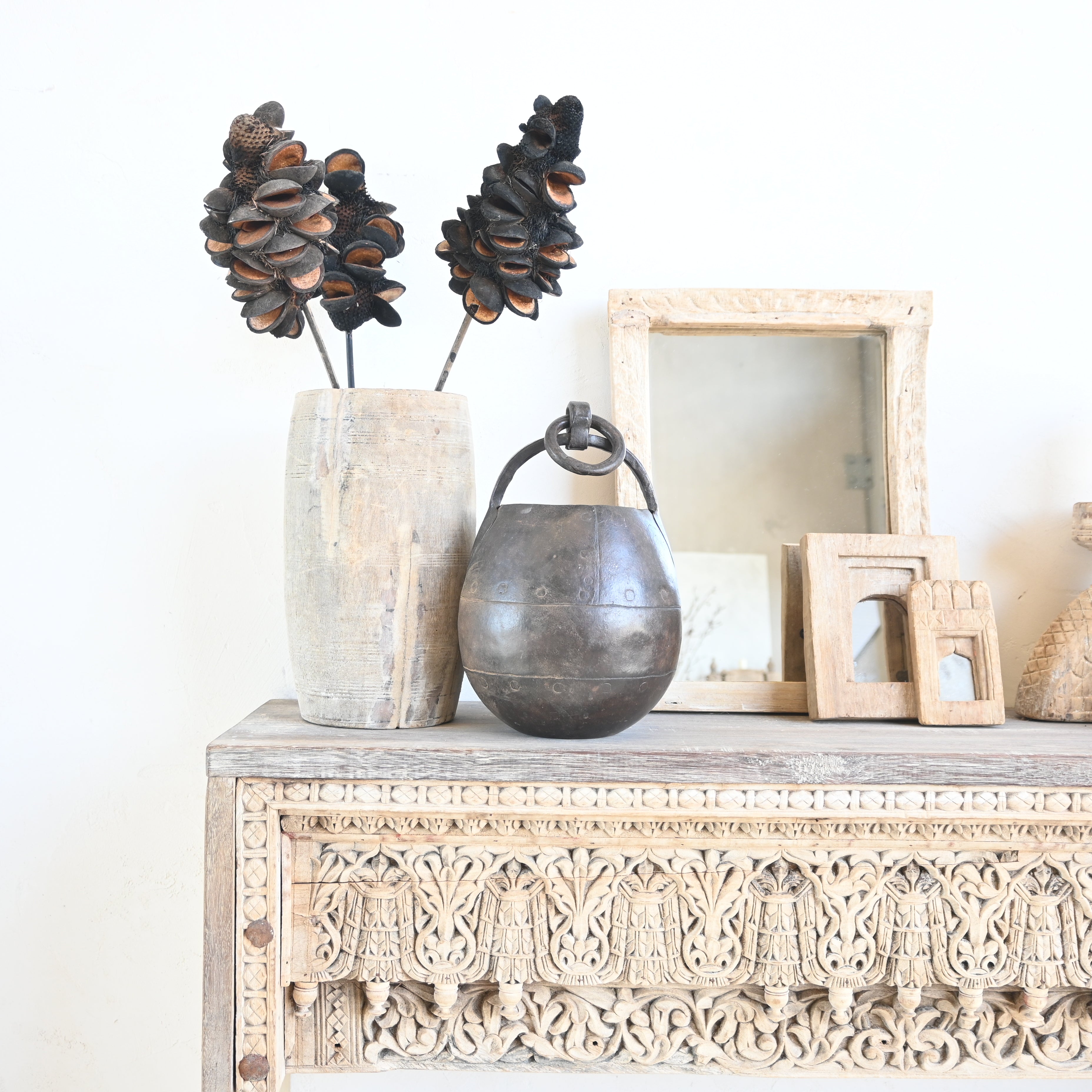 Vintage Indian Carved Console 329836