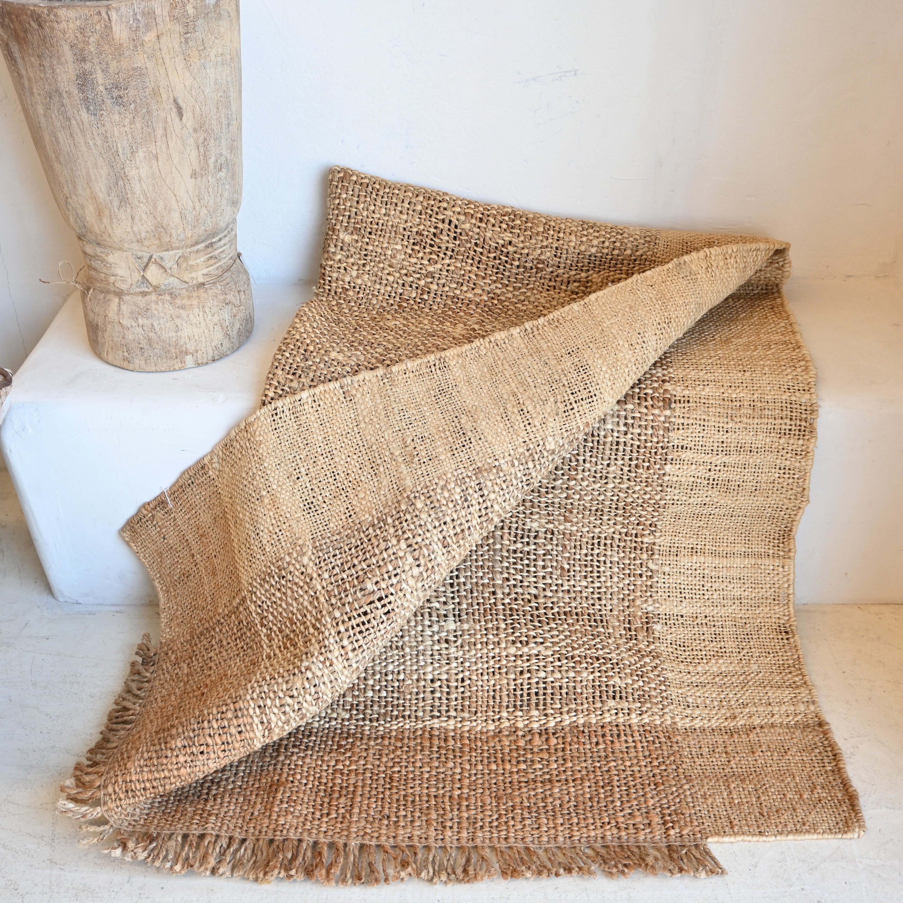 Natural Indian jute rug 178511