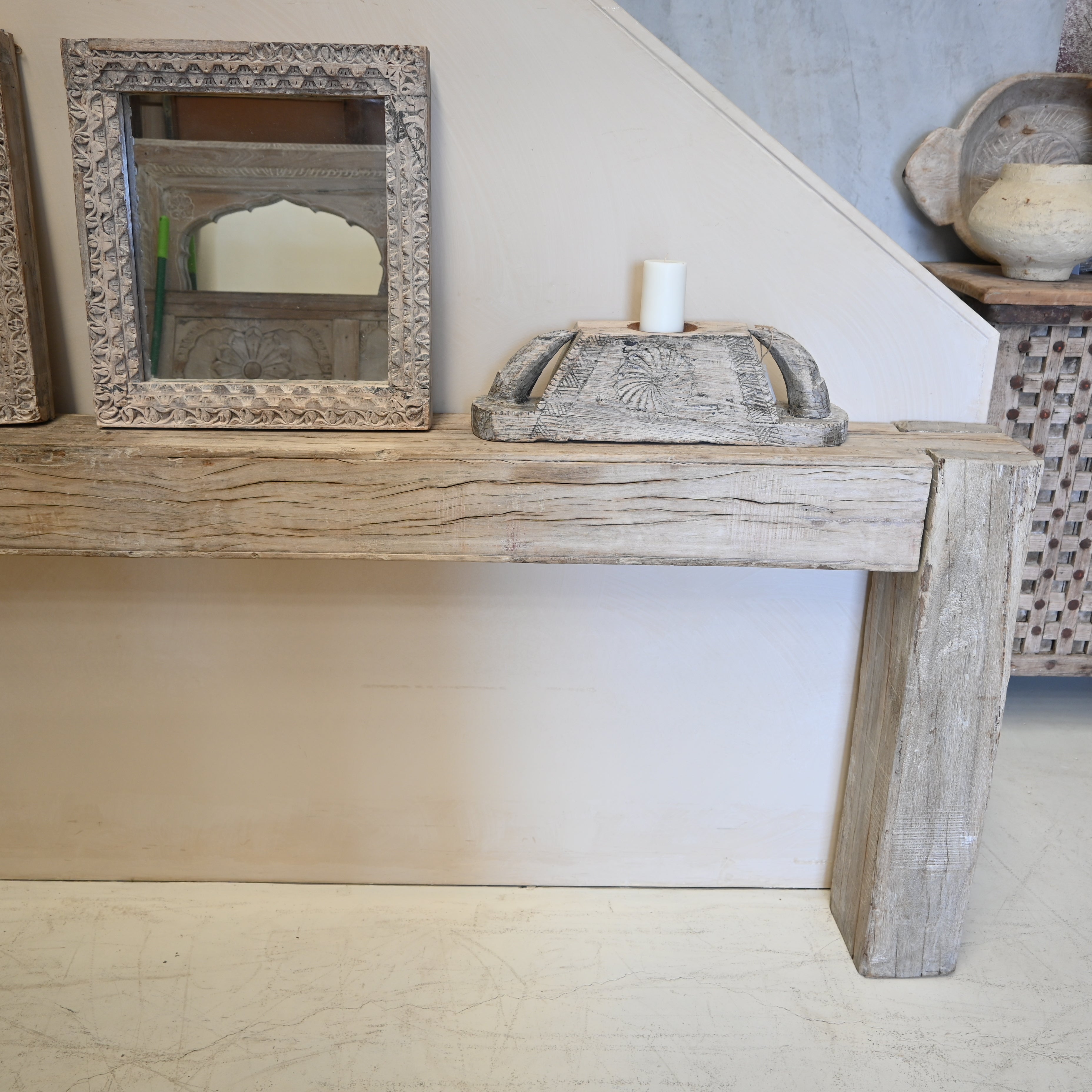 Vintage Indian Carved Console 316001