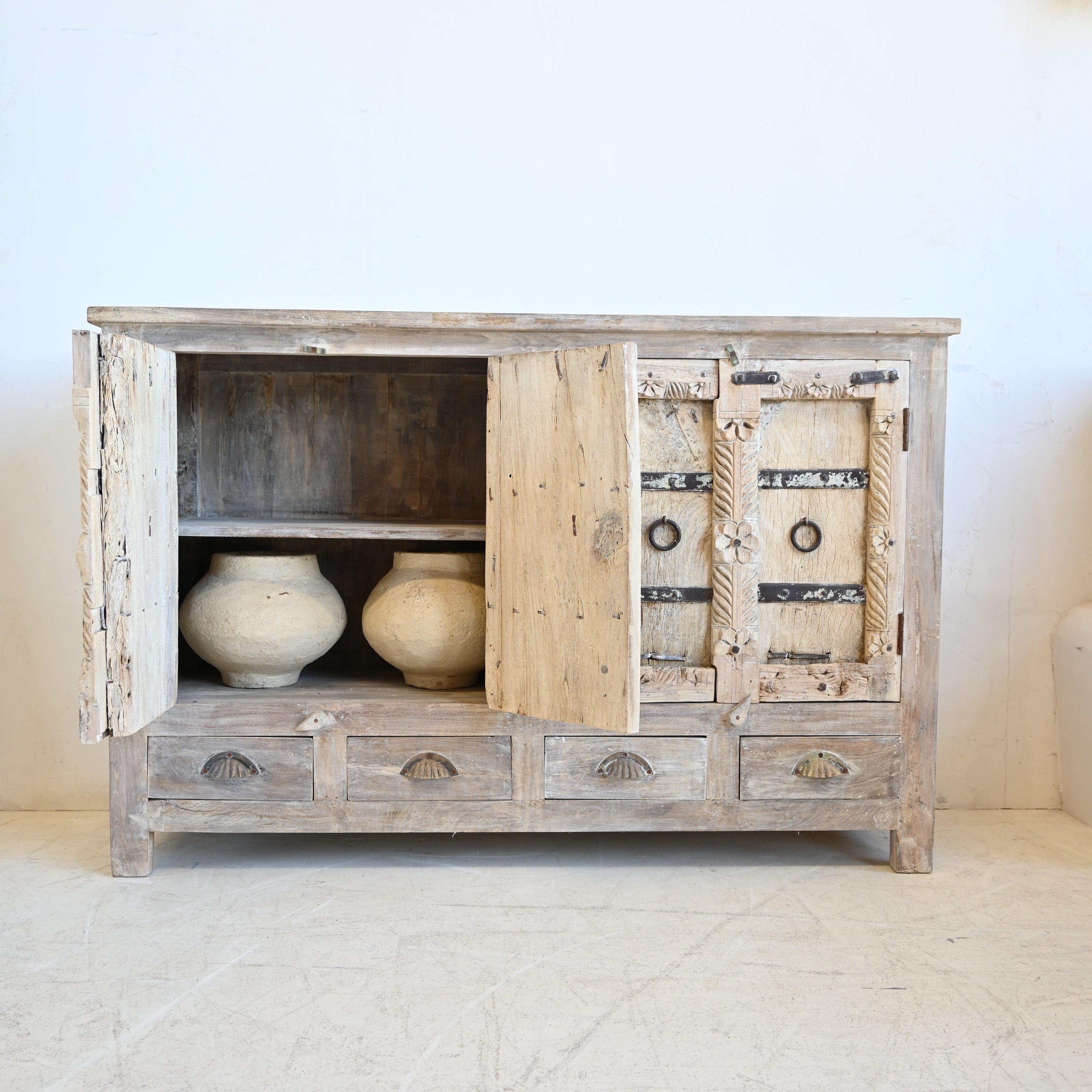 Indian vintage Reclaimed Timber Sideboard 323436