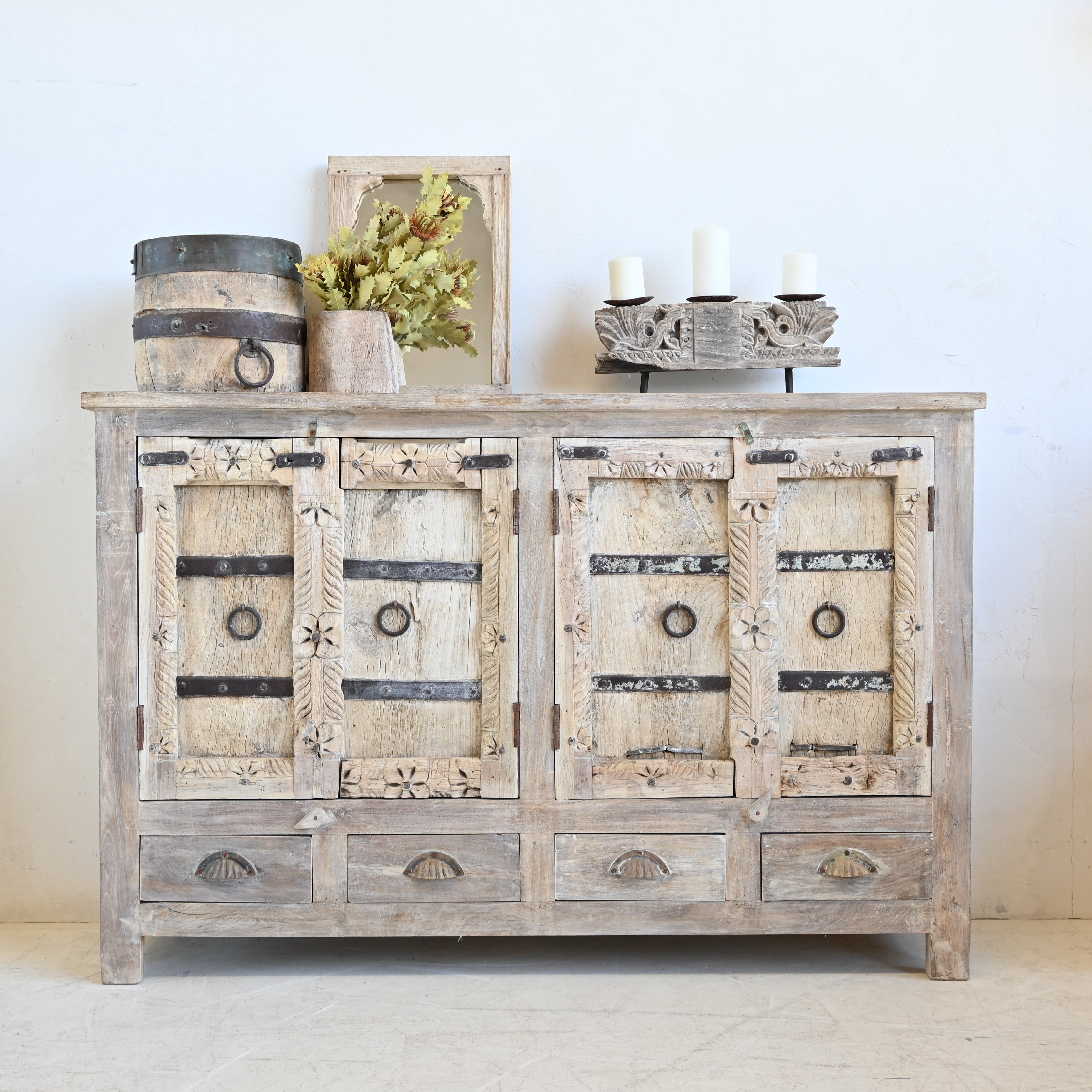 Indian vintage Reclaimed Timber Sideboard 323436