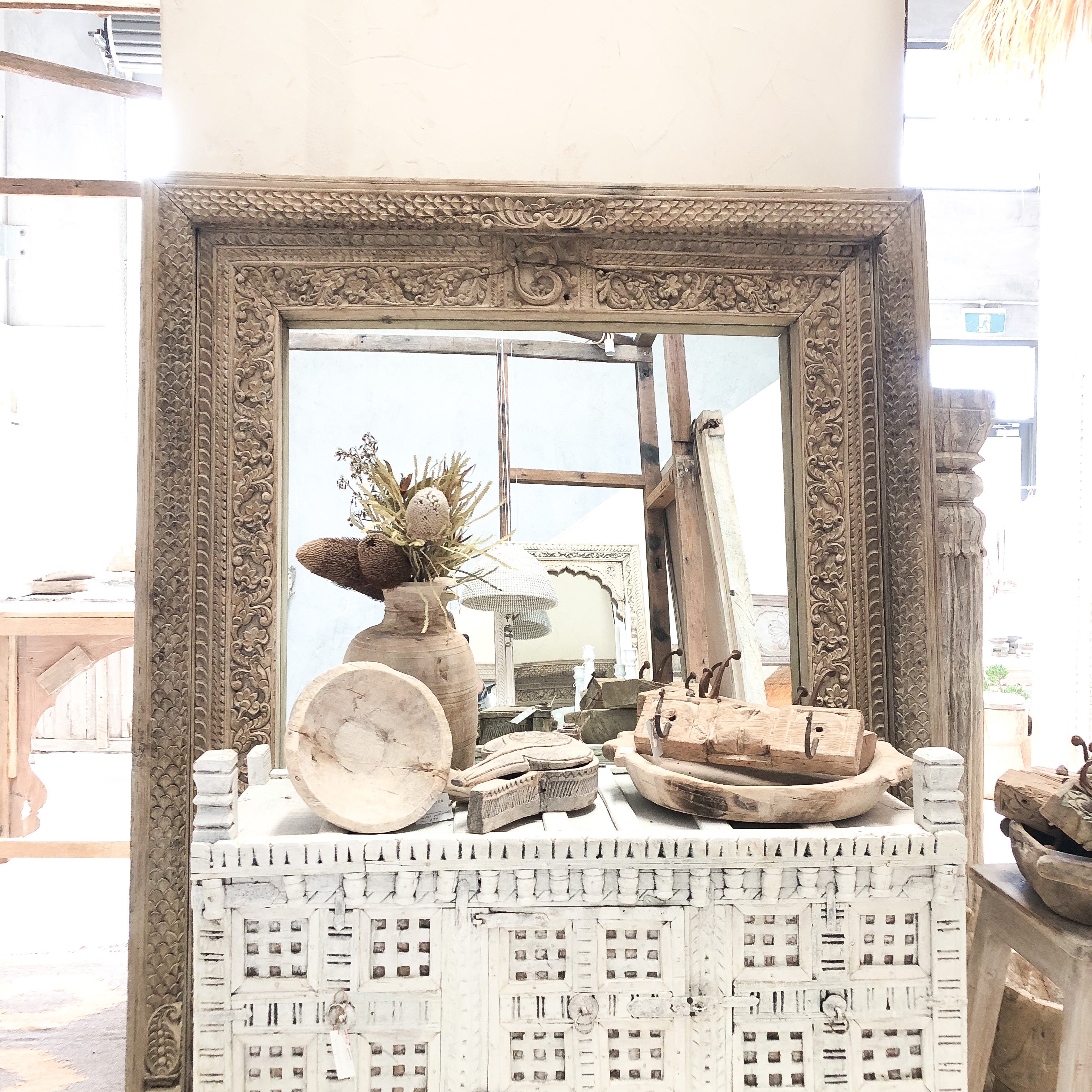 Vintage Indian mirror 256767