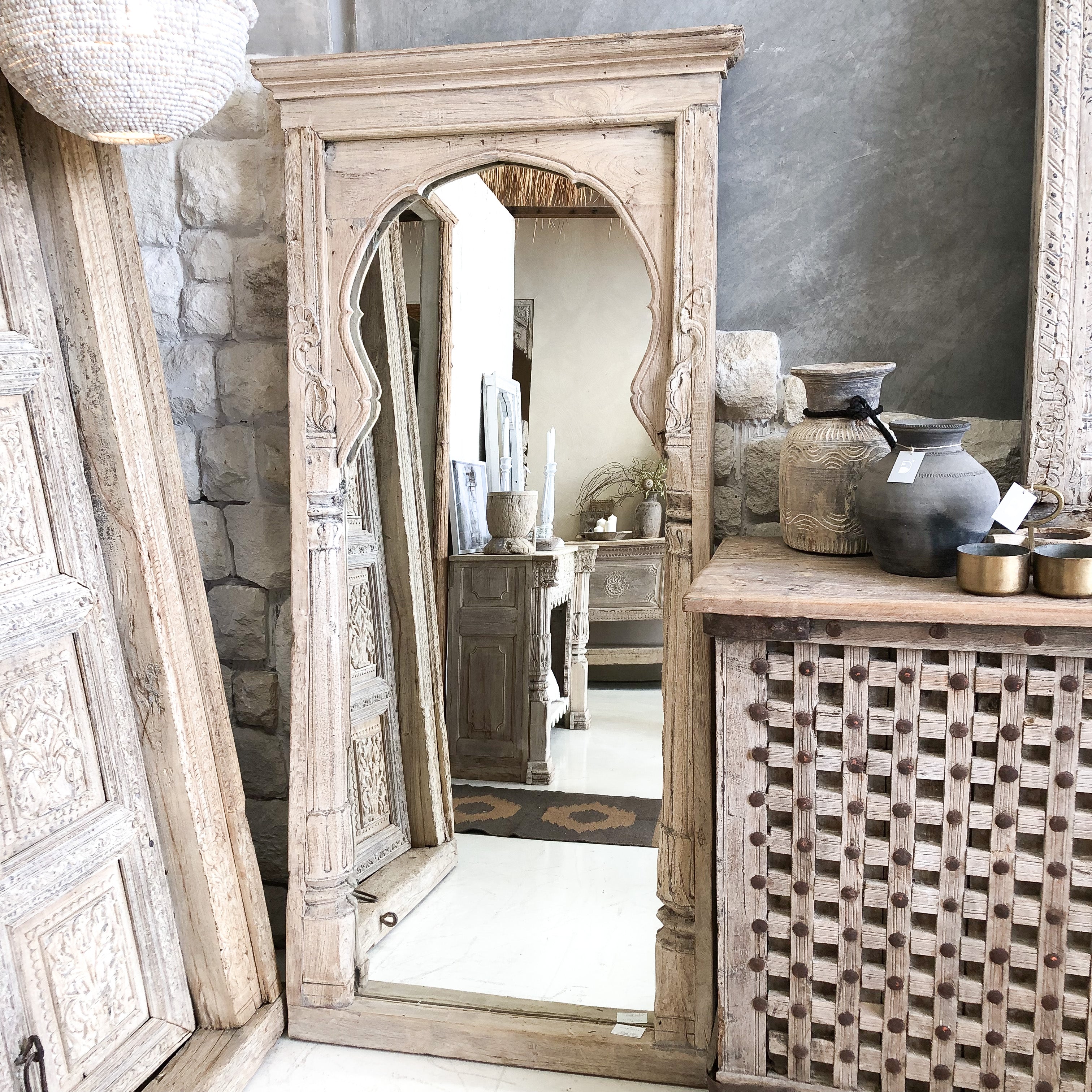 Vintage Indian mirror 248960