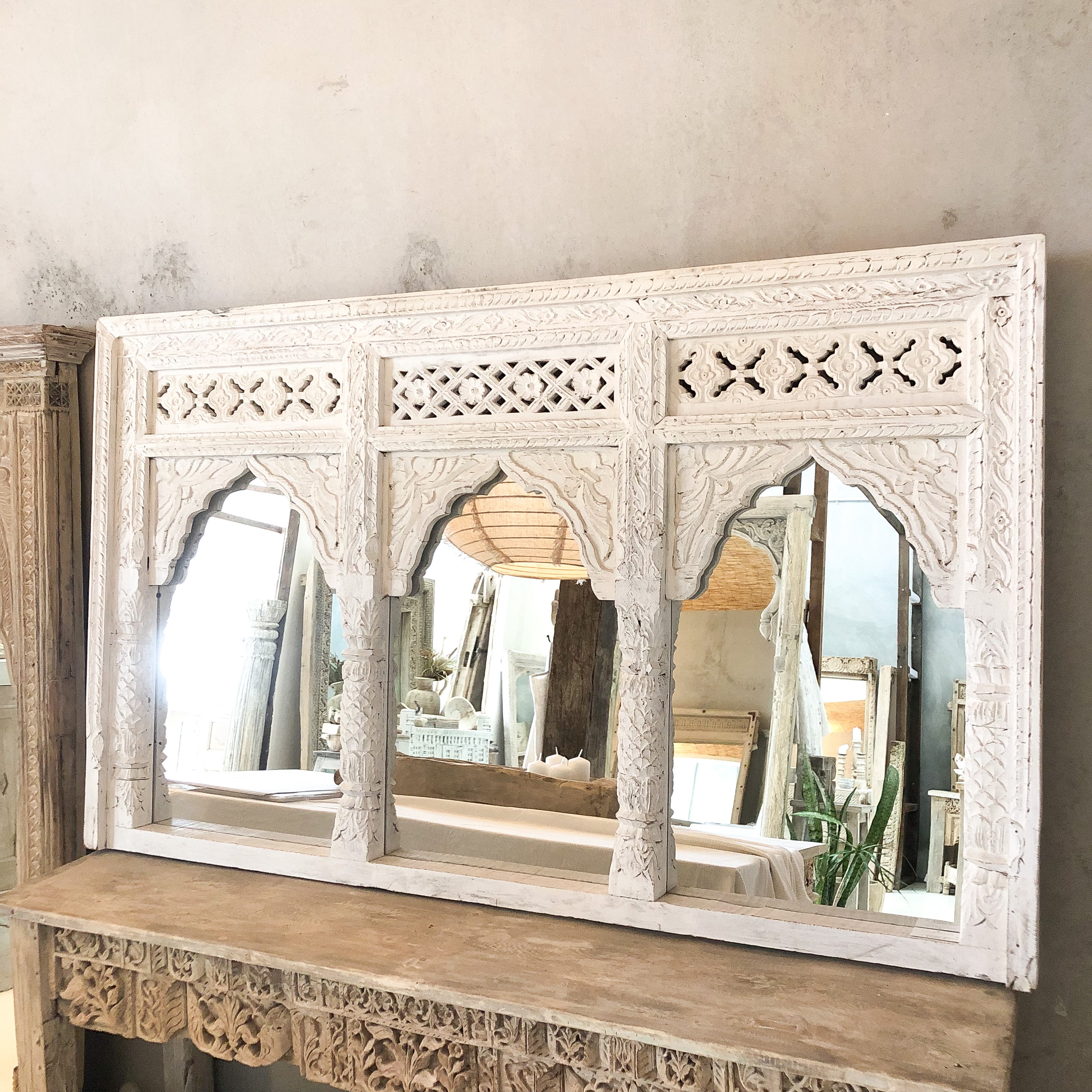 Vintage Indian mirror 233576