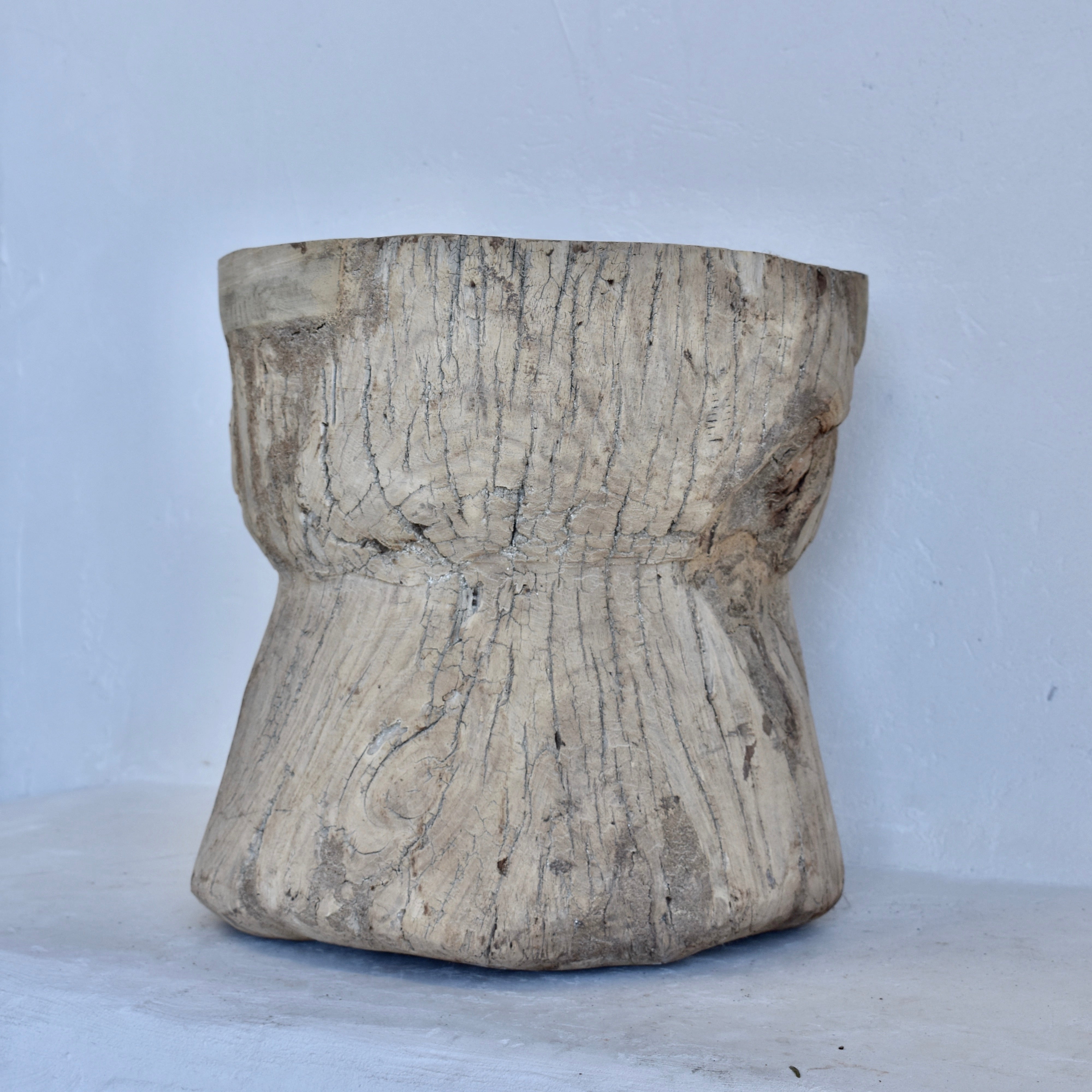 Indian Vintage large Ukhali Pot 2