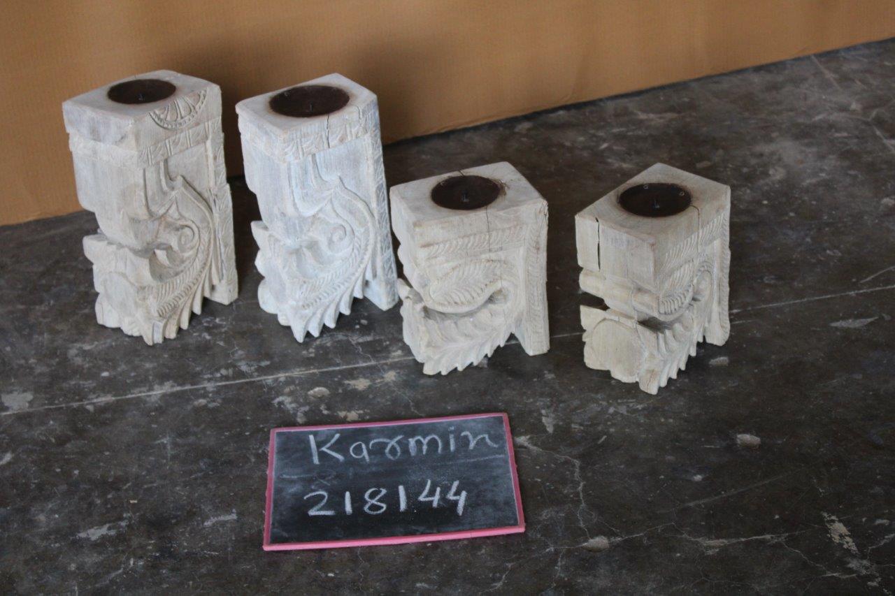 Indian Vintage candle holder/ bookends  218144