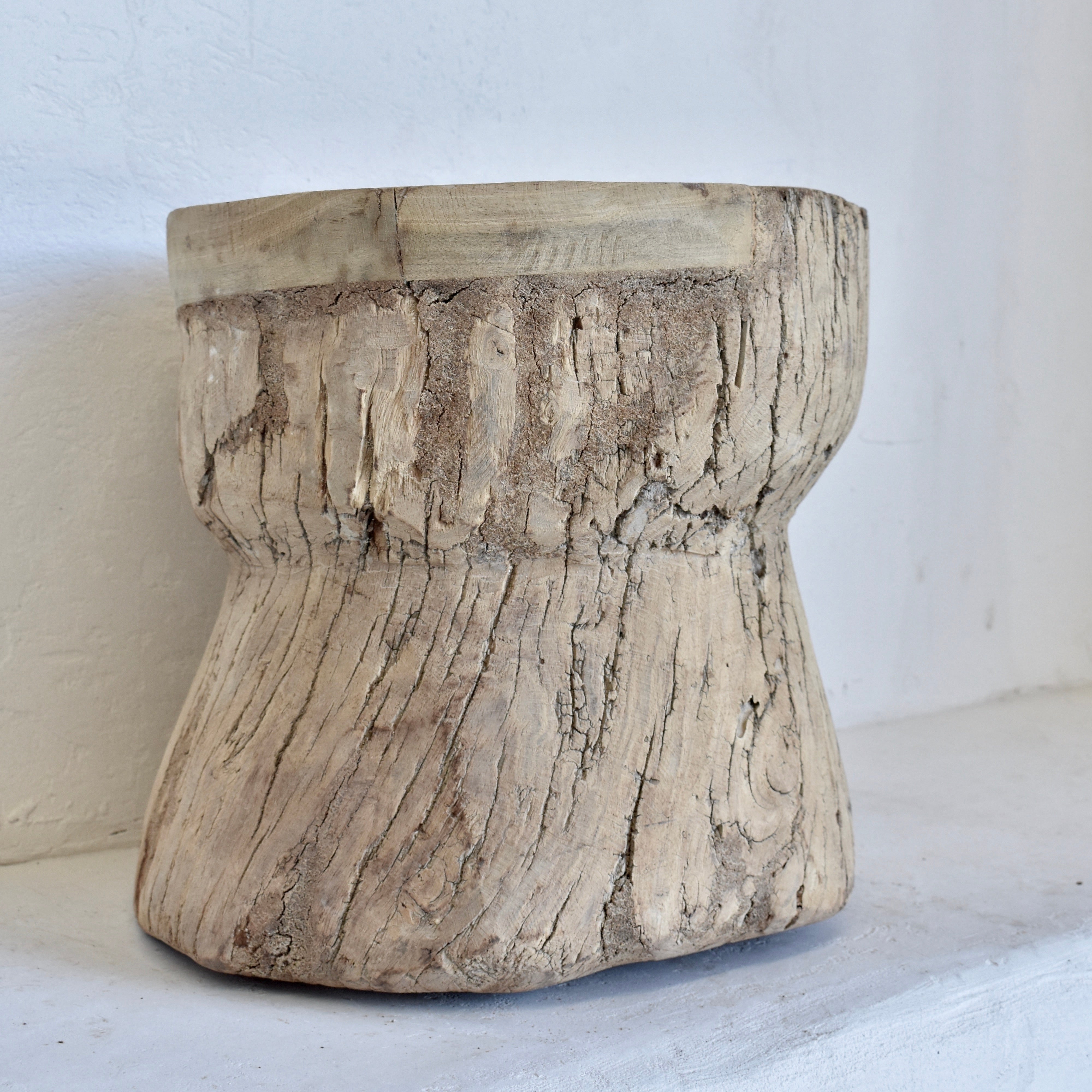 Indian Vintage large Ukhali Pot 2