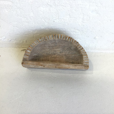 Indian vintage wooden bowl 6