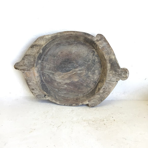 Vintage Carved Chapati Plate 09