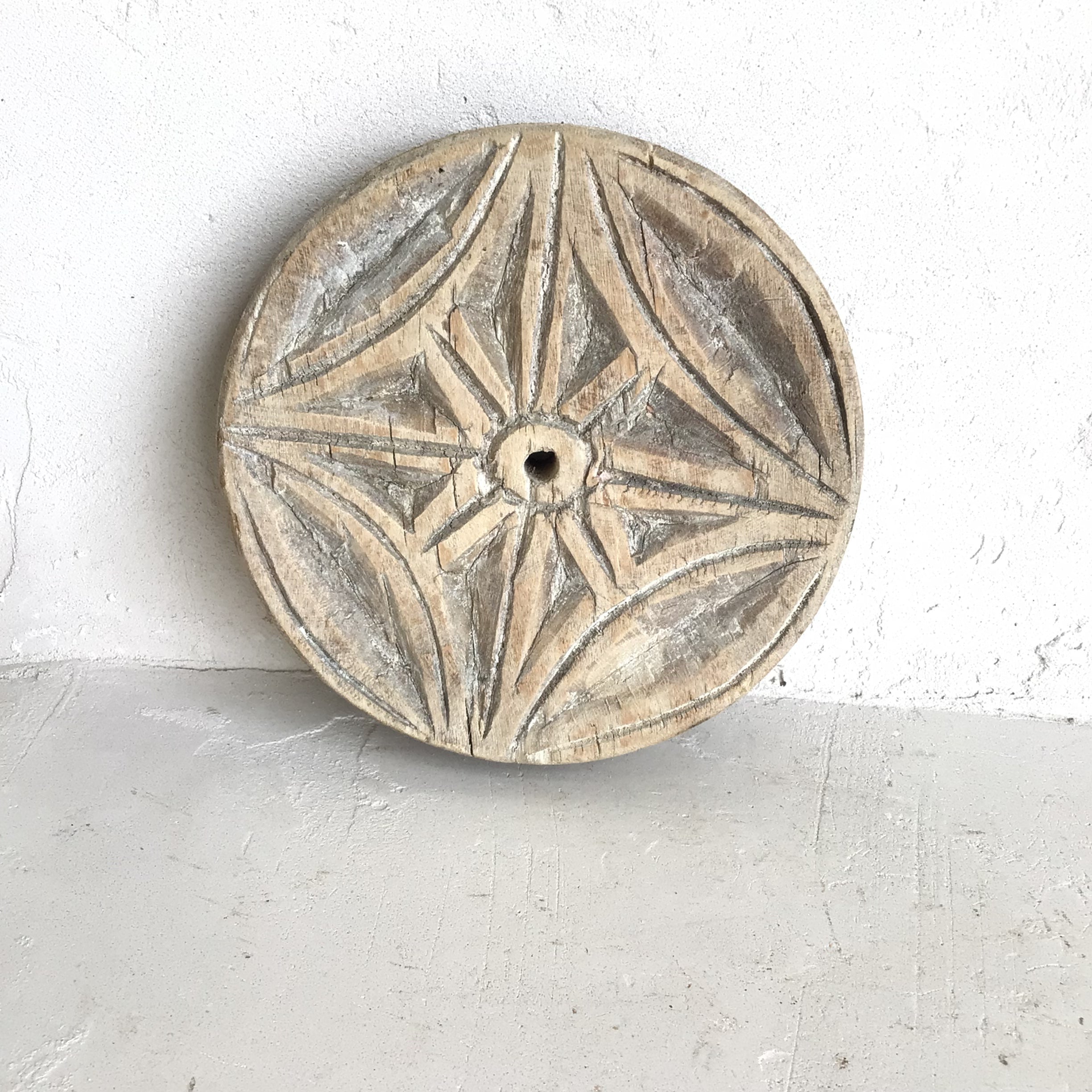 Vintage Carved Chapati Board 3